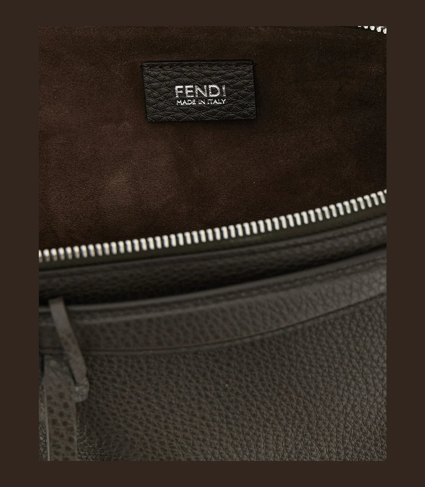 Fendi Satchel Bag in brown, Calfskin Leather — view 4