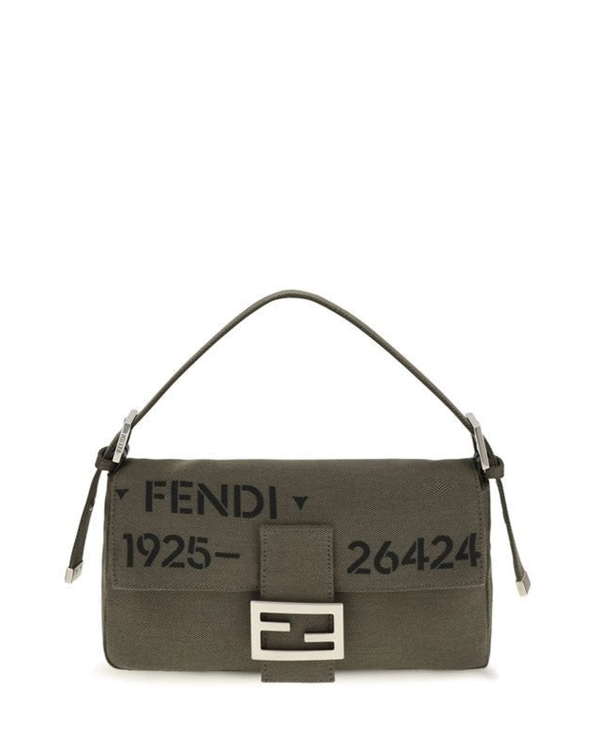 Fendi Shoulder Bag in green, Polyester