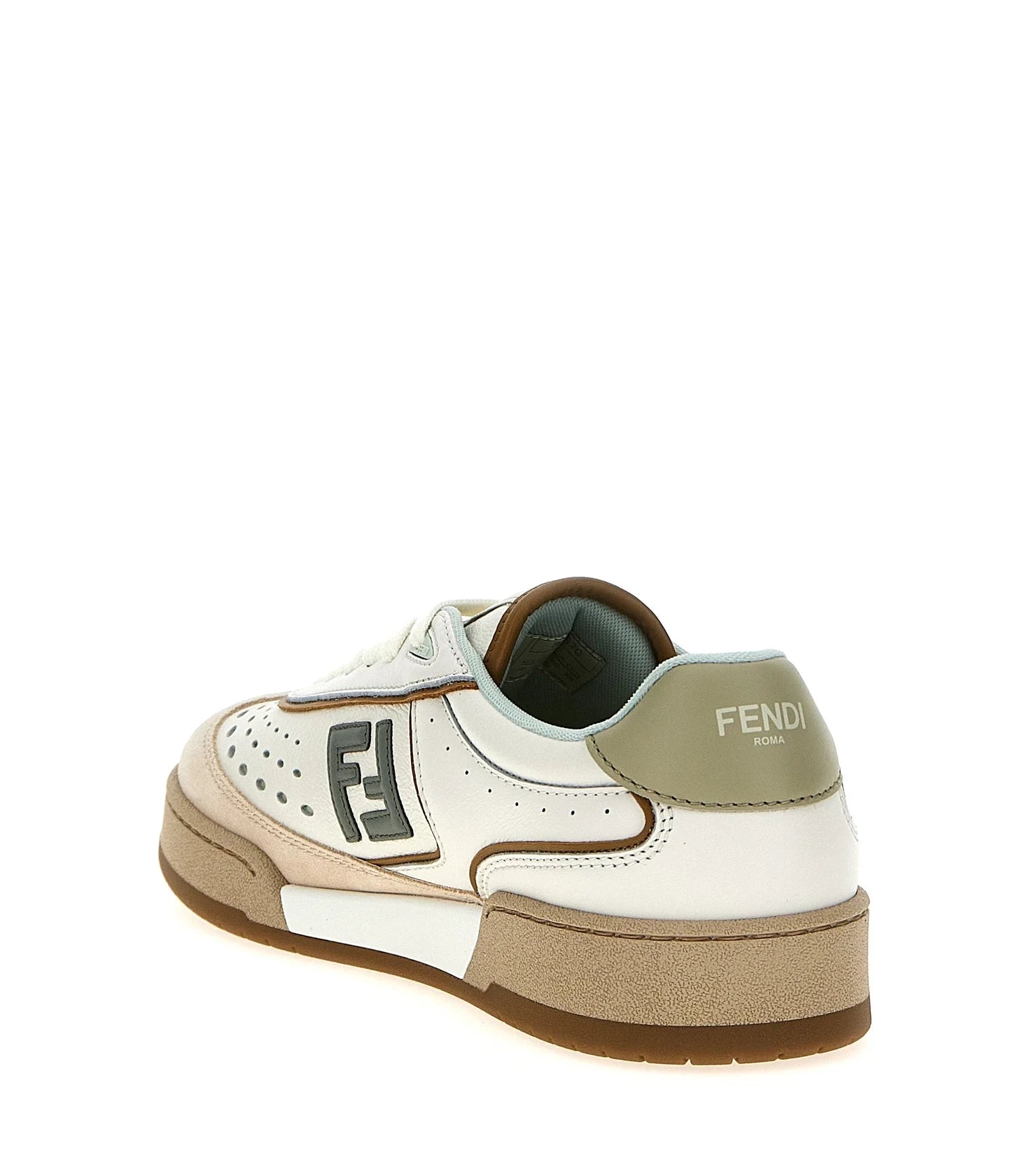 Fendi Sneakers in beige, Leather — view 3
