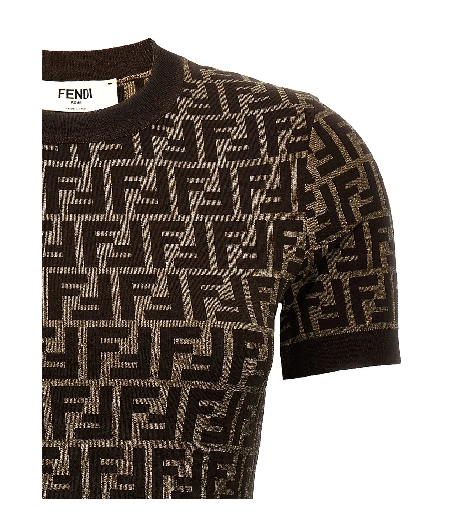 Fendi Sweater in brown, Cotton — view 3