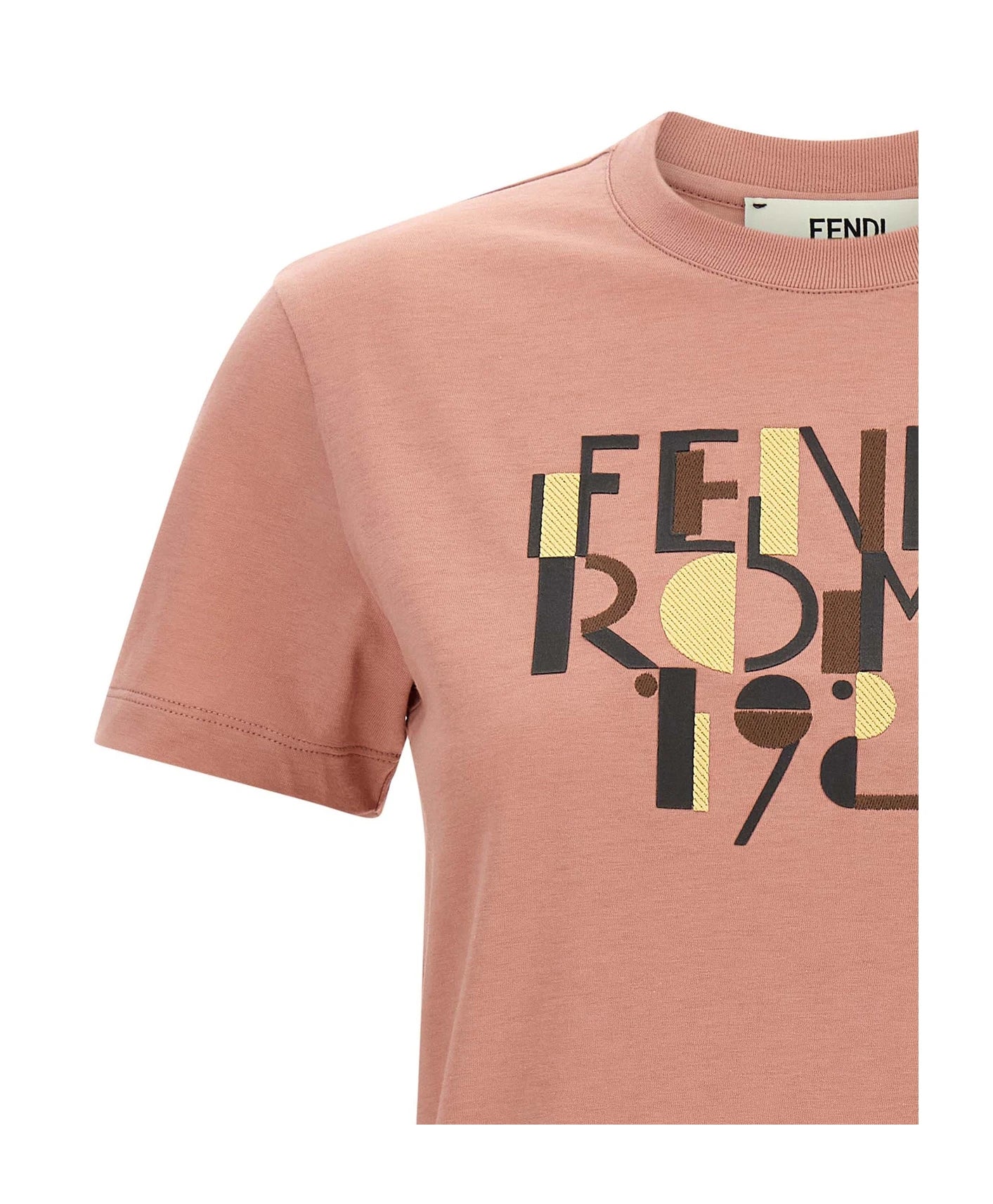 Fendi T-Shirt in pink, Cotton — view 3