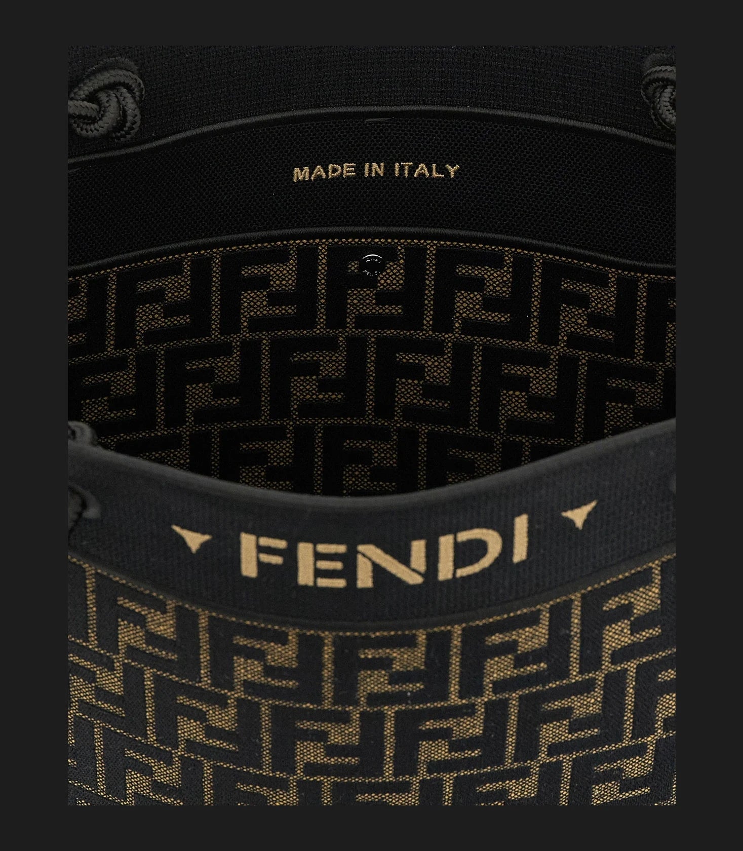 Fendi Tote Bag in brown, Cotton — view 4