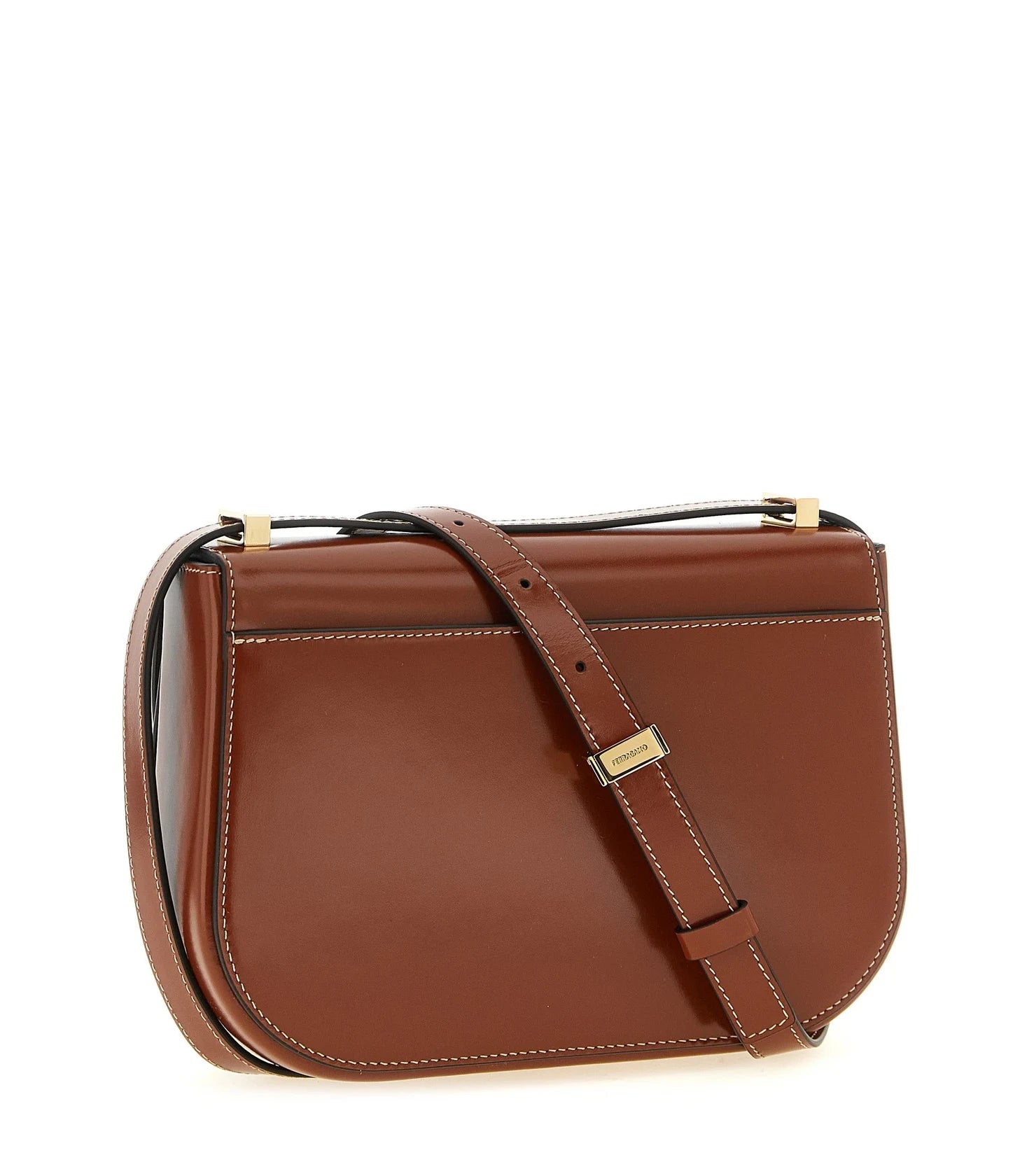 Ferragamo Cross Body Bag in brown, Calfskin Leather — view 2
