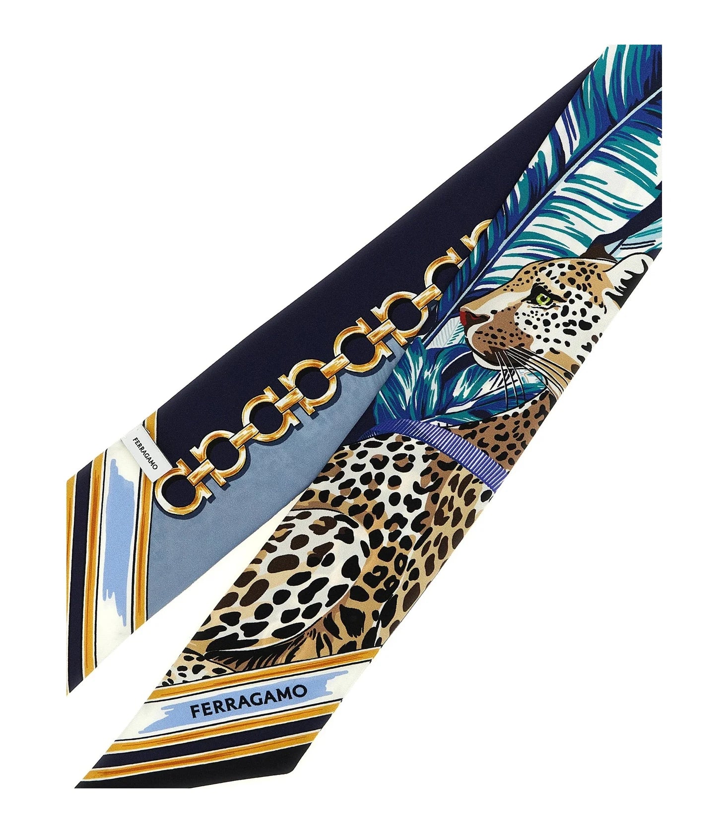 Ferragamo Scarves & Shawl in blue, Silk β view 3