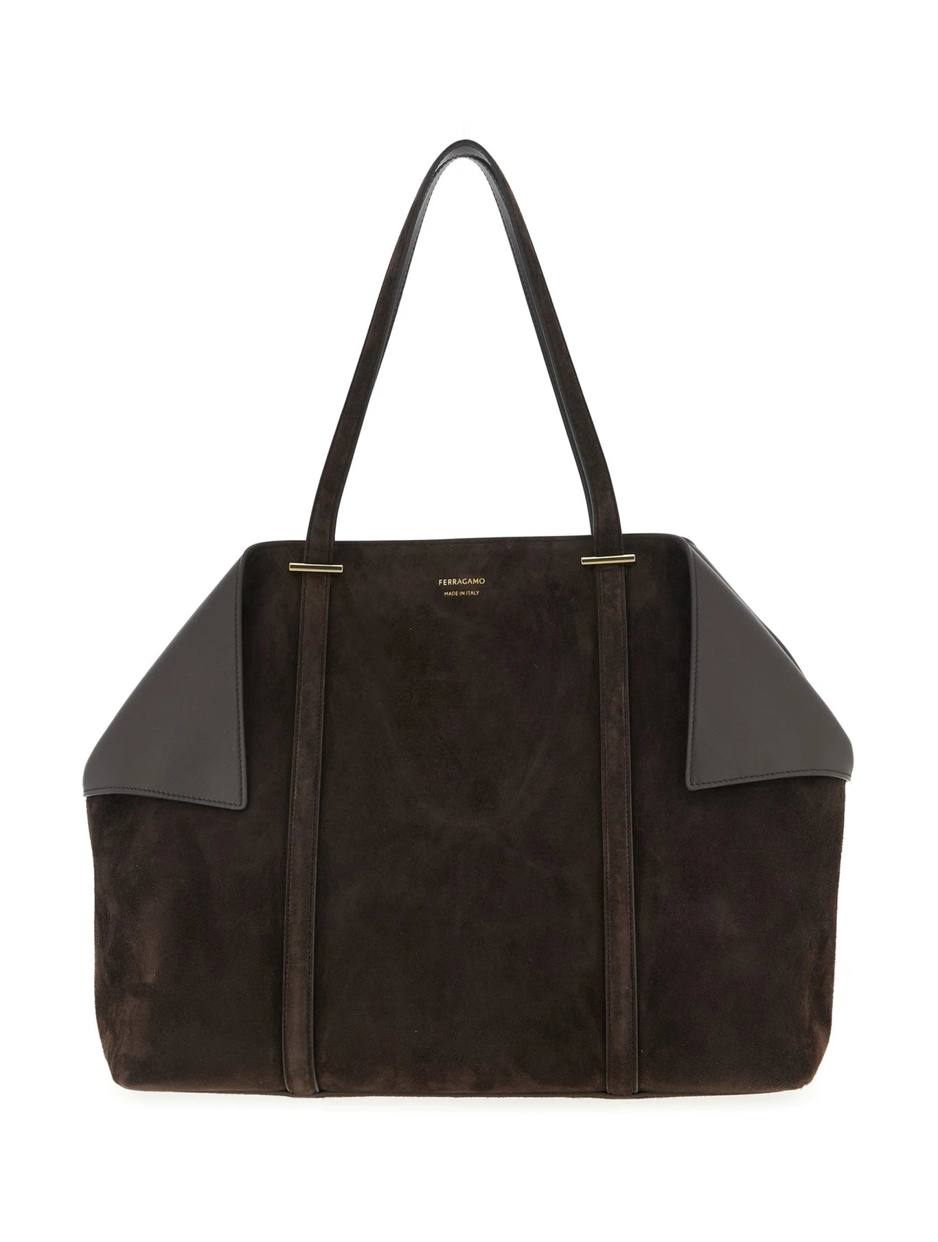 Ferragamo Shoulder Bag in brown, Goat Leather