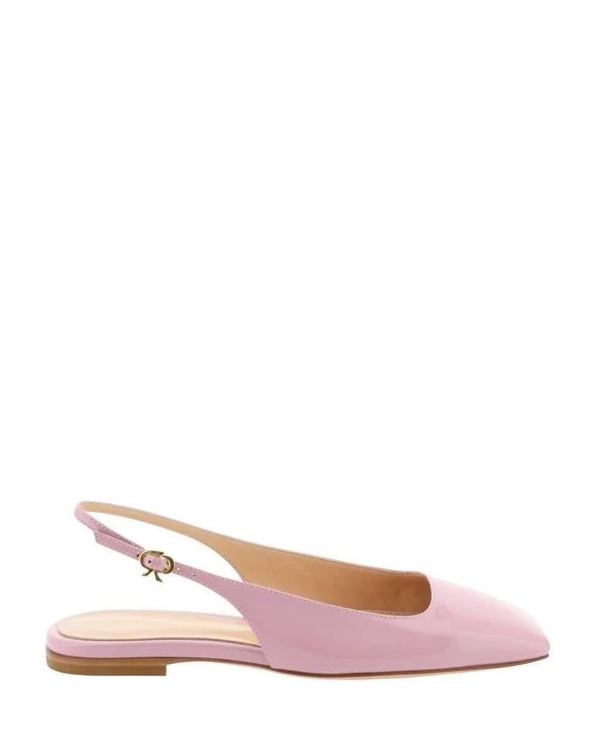 Gianvito Rossi Calfskin Strap Sandals Flats