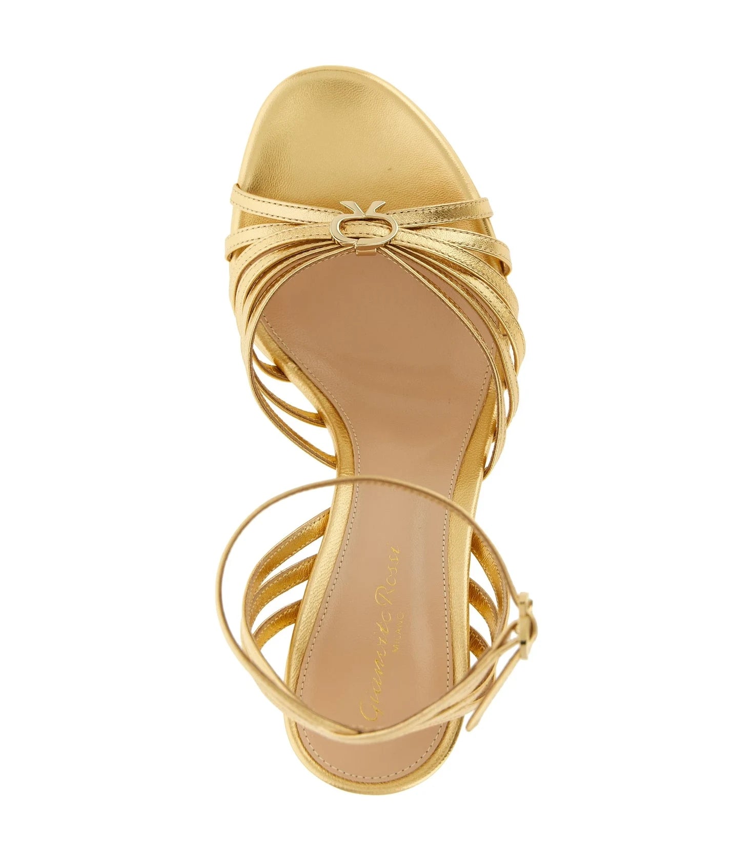 Gianvito Rossi Gold Stiletto Sandals