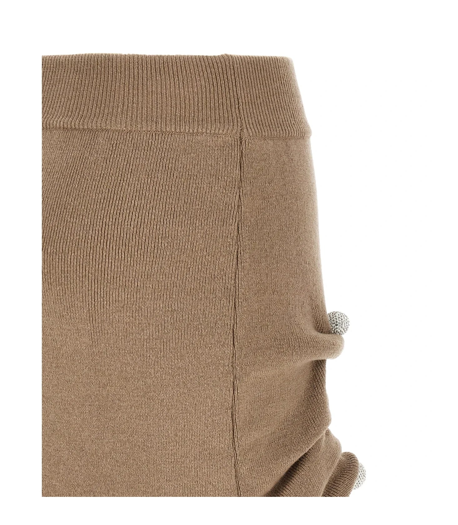 Giuseppe Di Morabito Skirt in beige, Virgin Wool — view 4