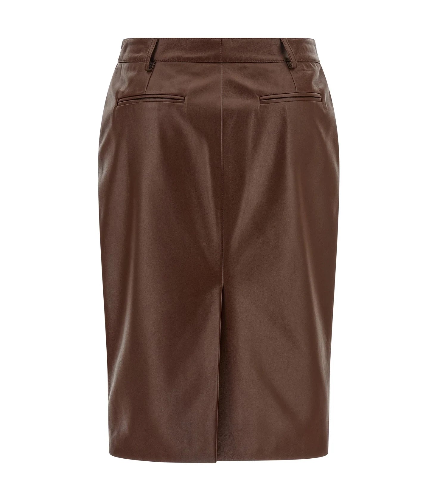 Giuseppe Di Morabito Skirt in brown, Leather — view 2
