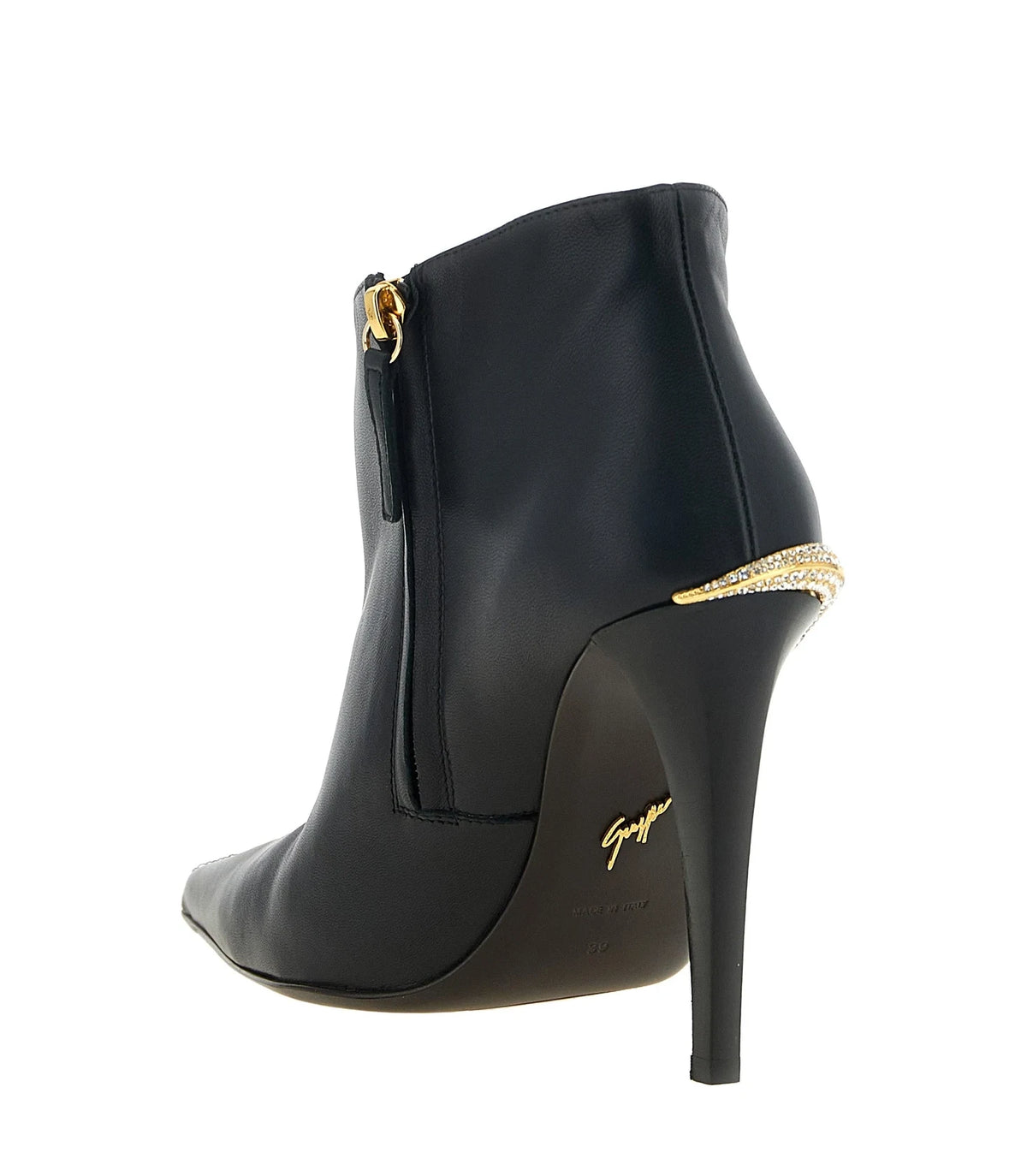 Giuseppe Zanotti Ankle Boots in black, Lamb Leather โ view 3