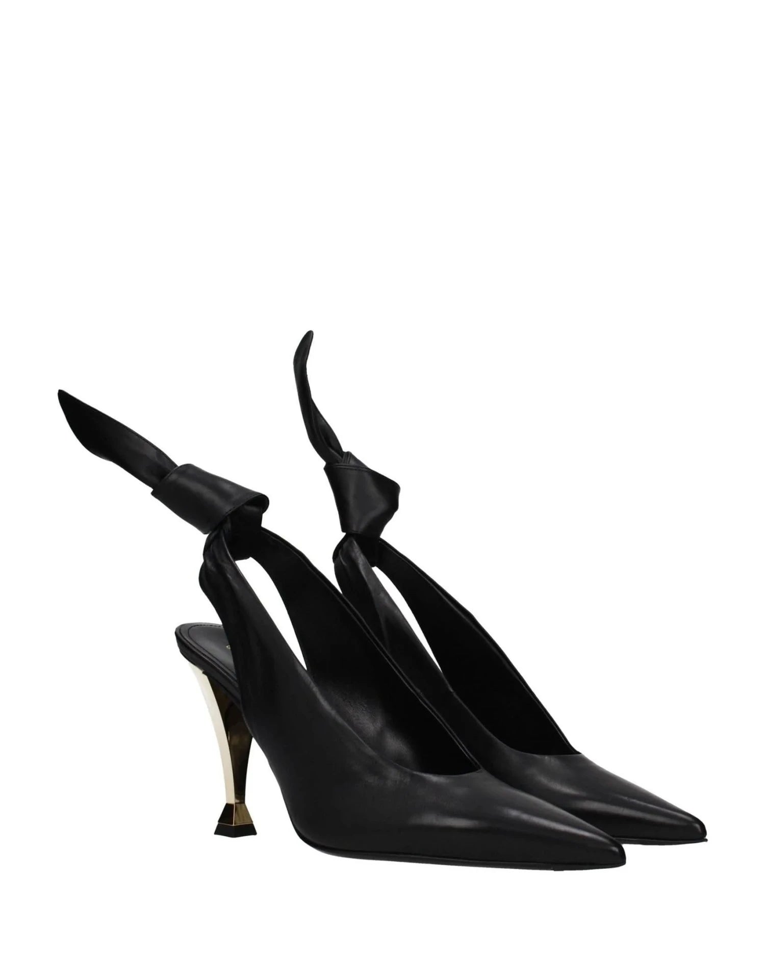 Givenchy Black Leather High Heel Pumps Heels