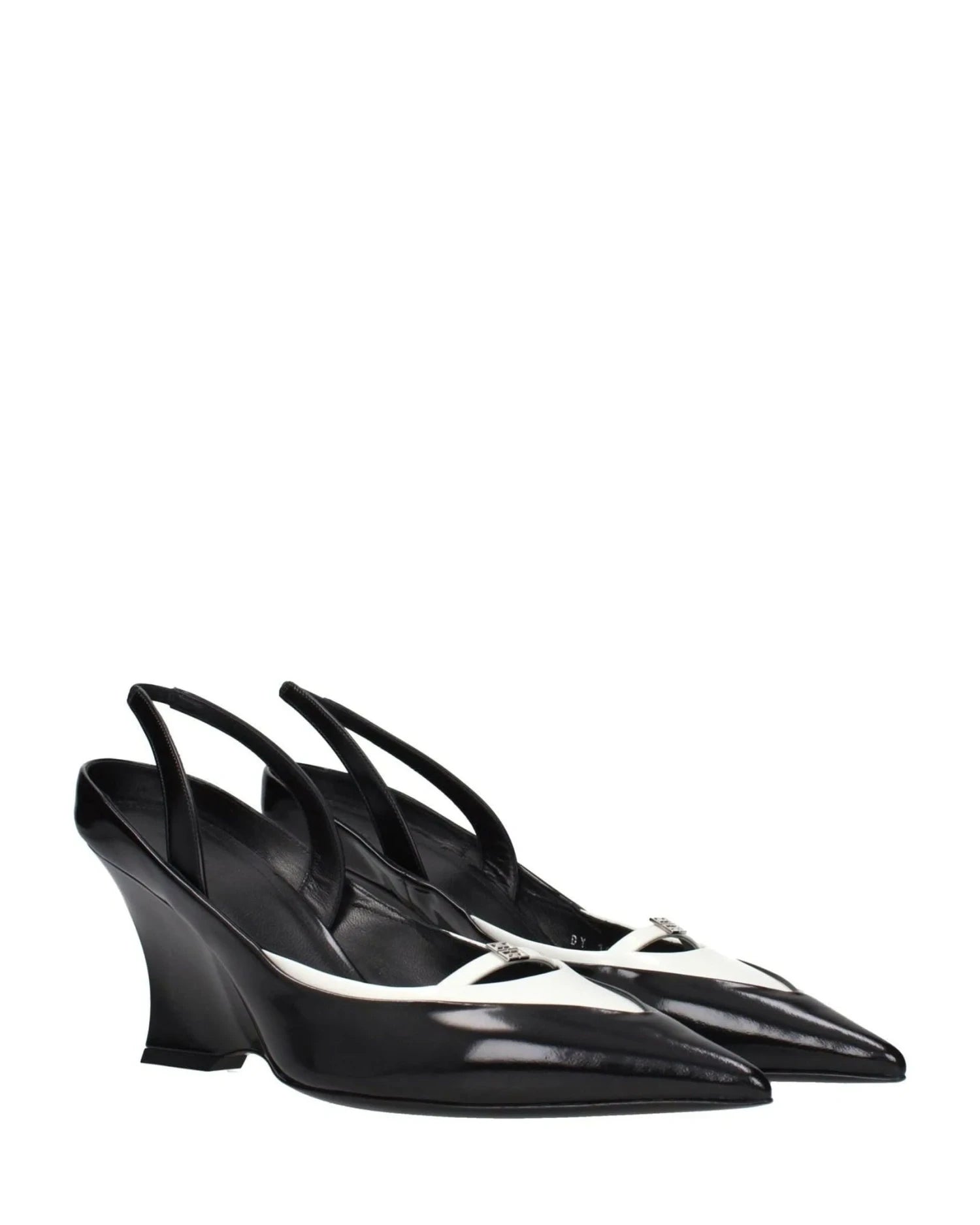 Givenchy Black Leather Wedge Sandals Sandals