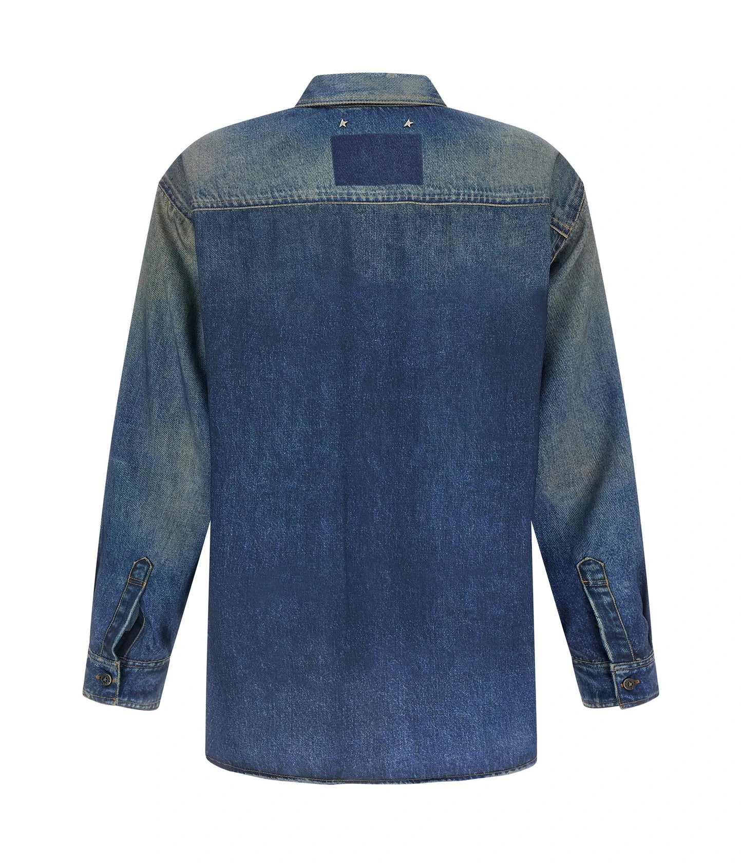 Golden Goose Dress Shirt in blue, Polyester — view 2