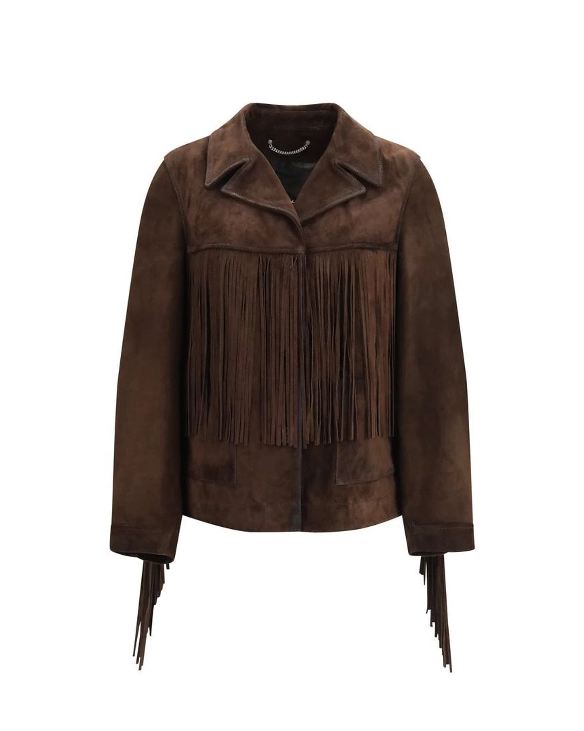 Golden Goose Trucker Jacket in brown, Suede