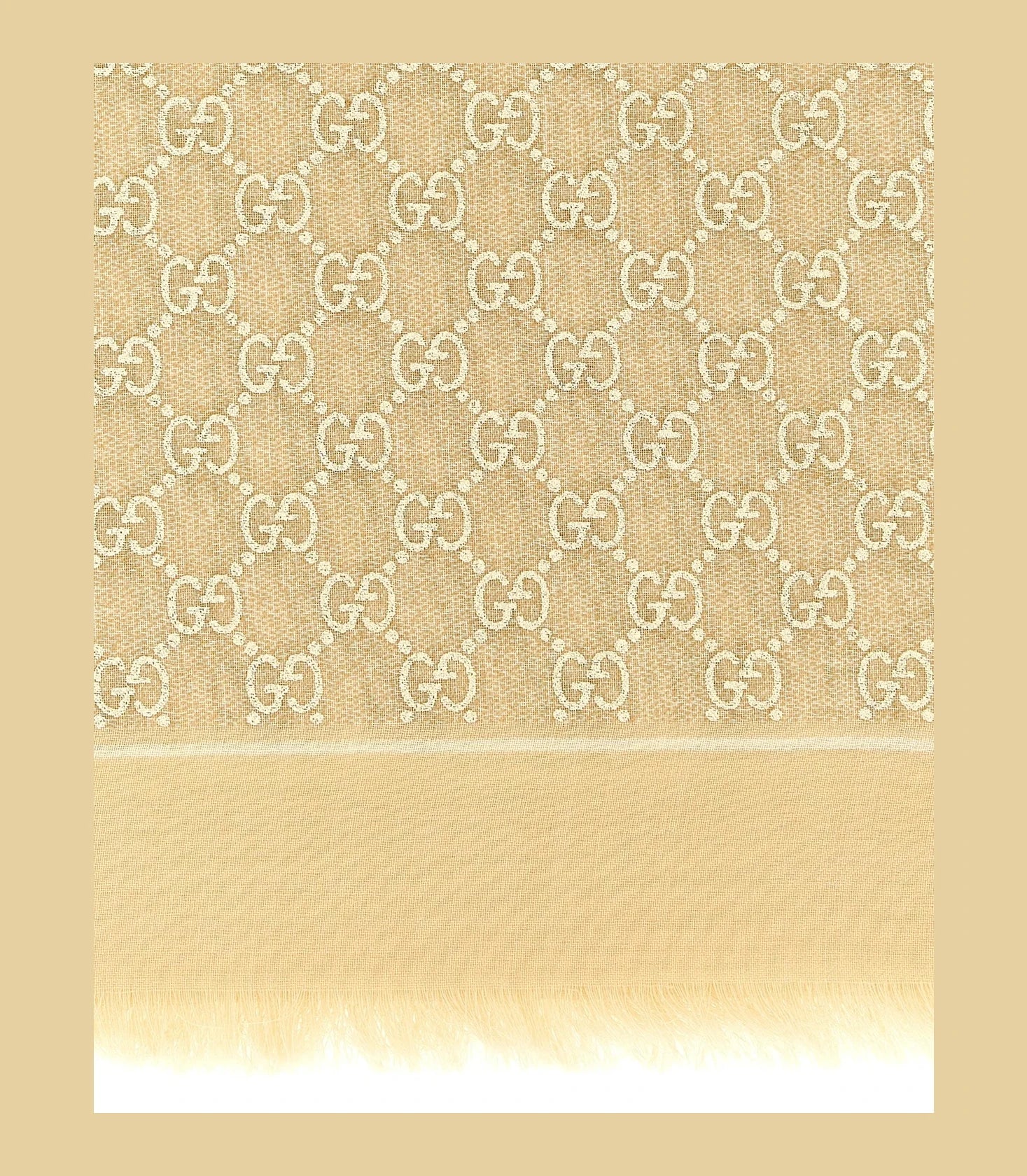 Gucci Scarves & Shawl in beige, Wool — view 3