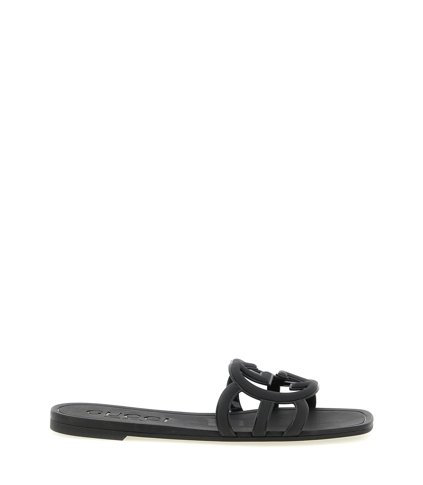 Gucci Slides in black, Rubber