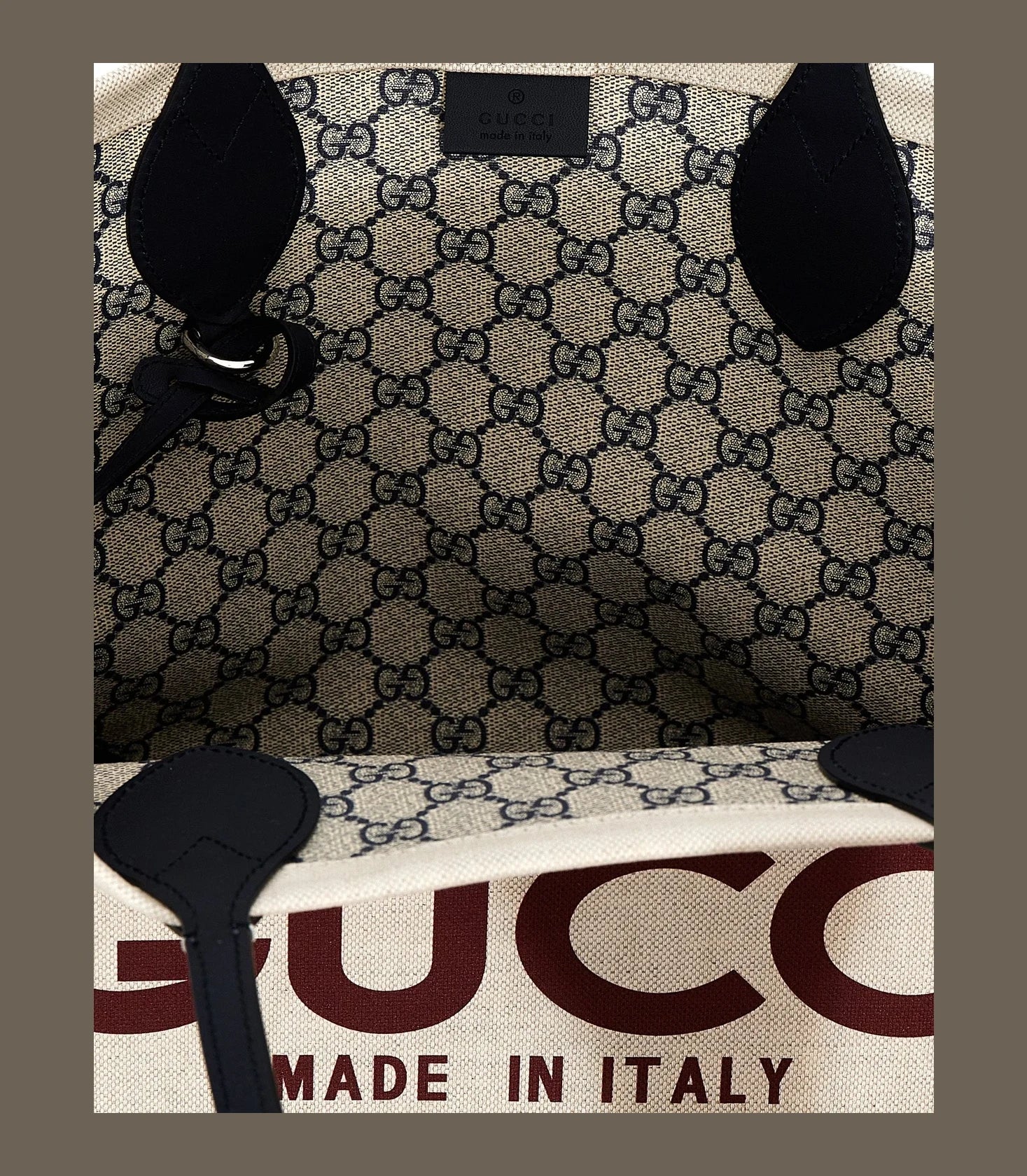 Gucci Tote Bag in beige, Polyurethane — view 4