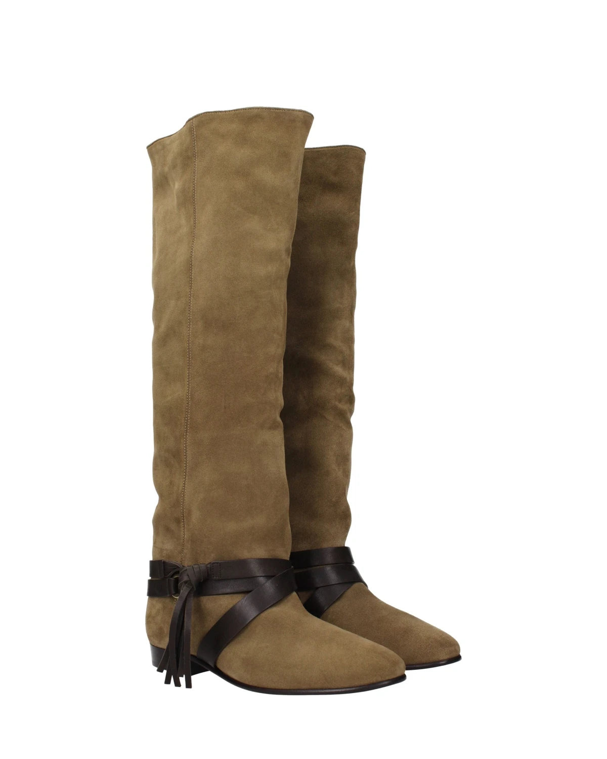 Isabel Marant Knee High Boots in green — view 2