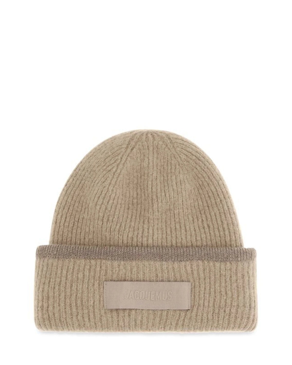 Jacquemus Beanie in beige, Alpaca Vicugna