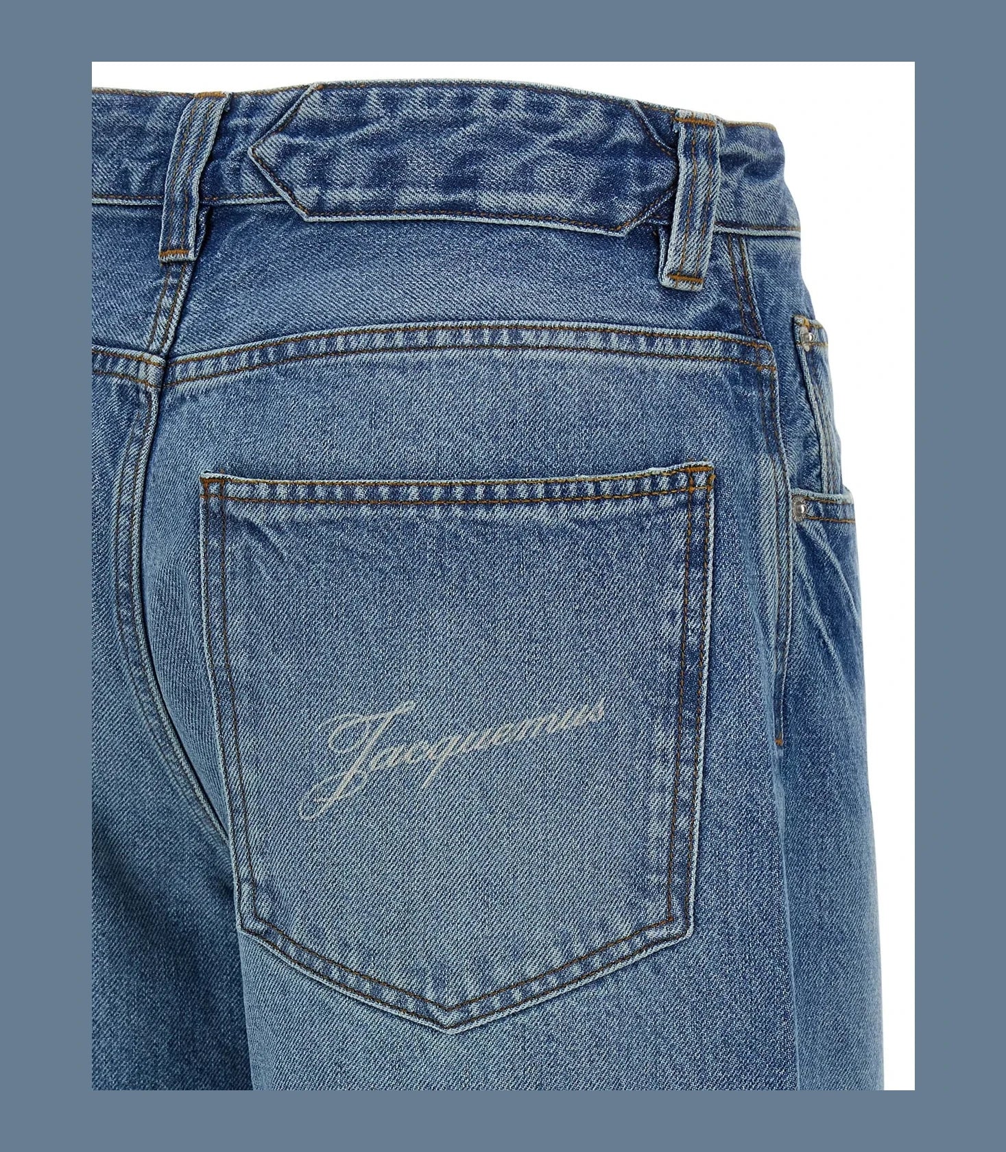 Jacquemus Jean in blue, Cotton — view 4