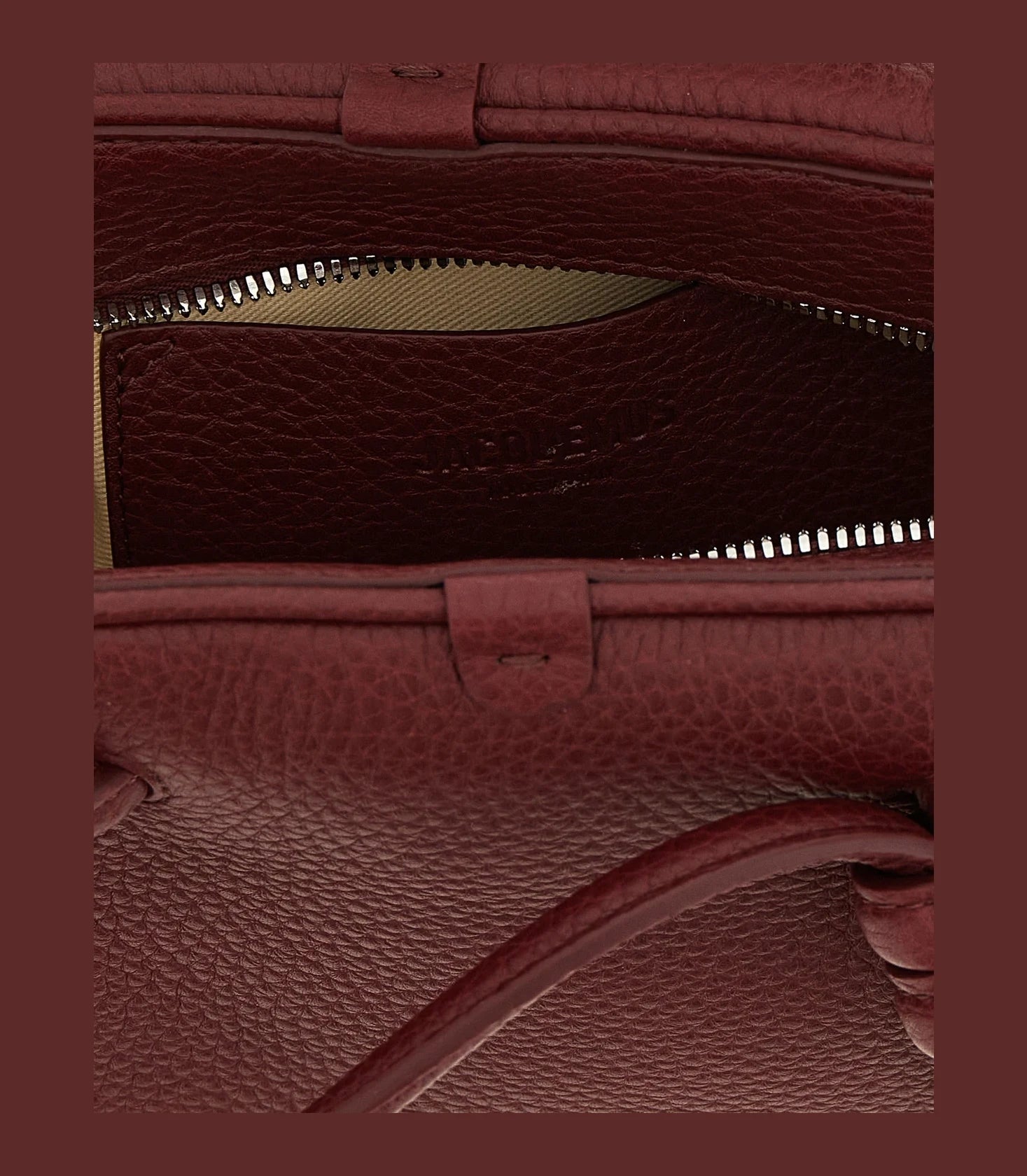 Jacquemus Satchel Bag in red, Calfskin Leather — view 4