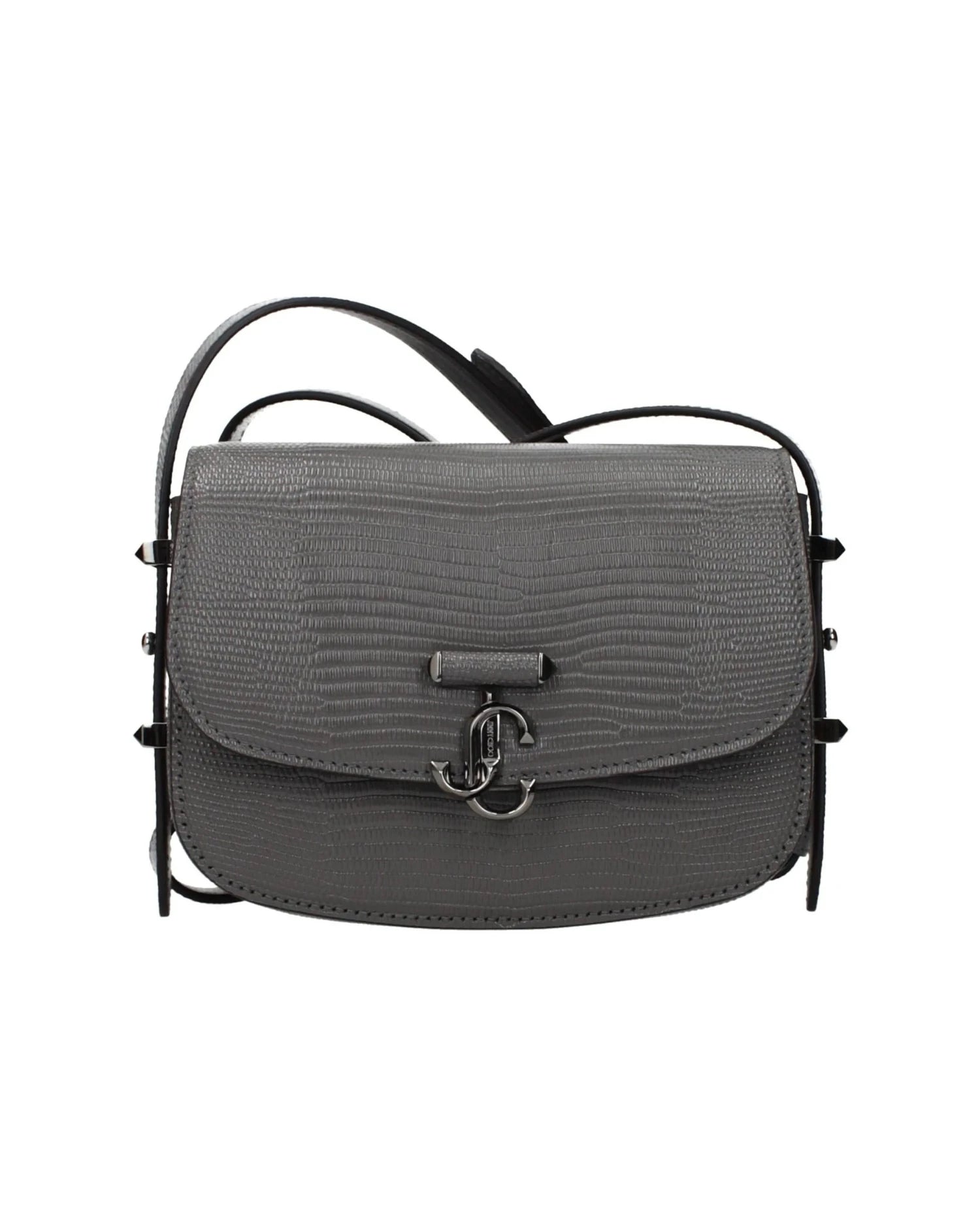 Jimmy Choo Gray Leather Shoulder Bag Glam Steals