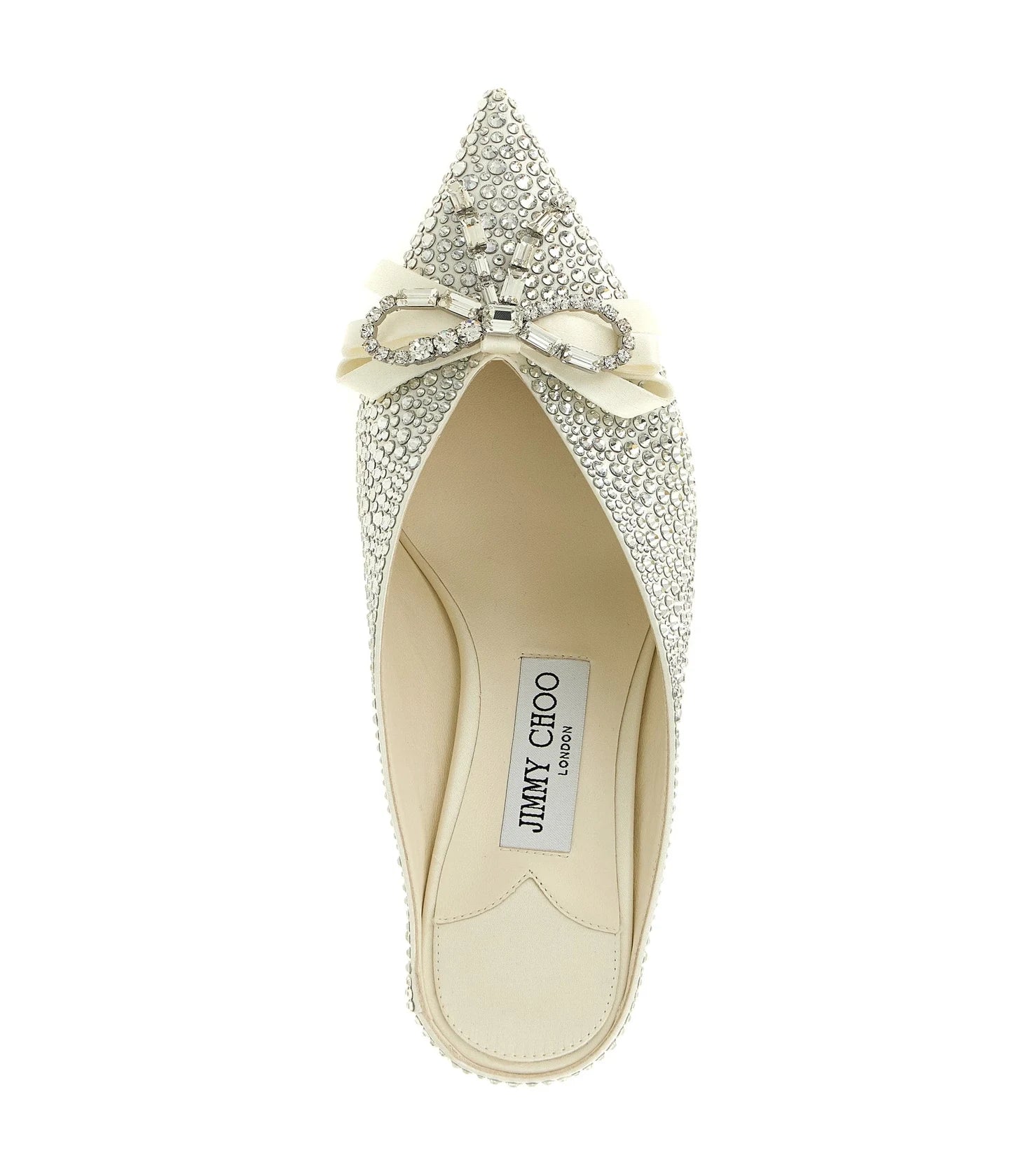 Jimmy Choo Tencel Silver Pumps