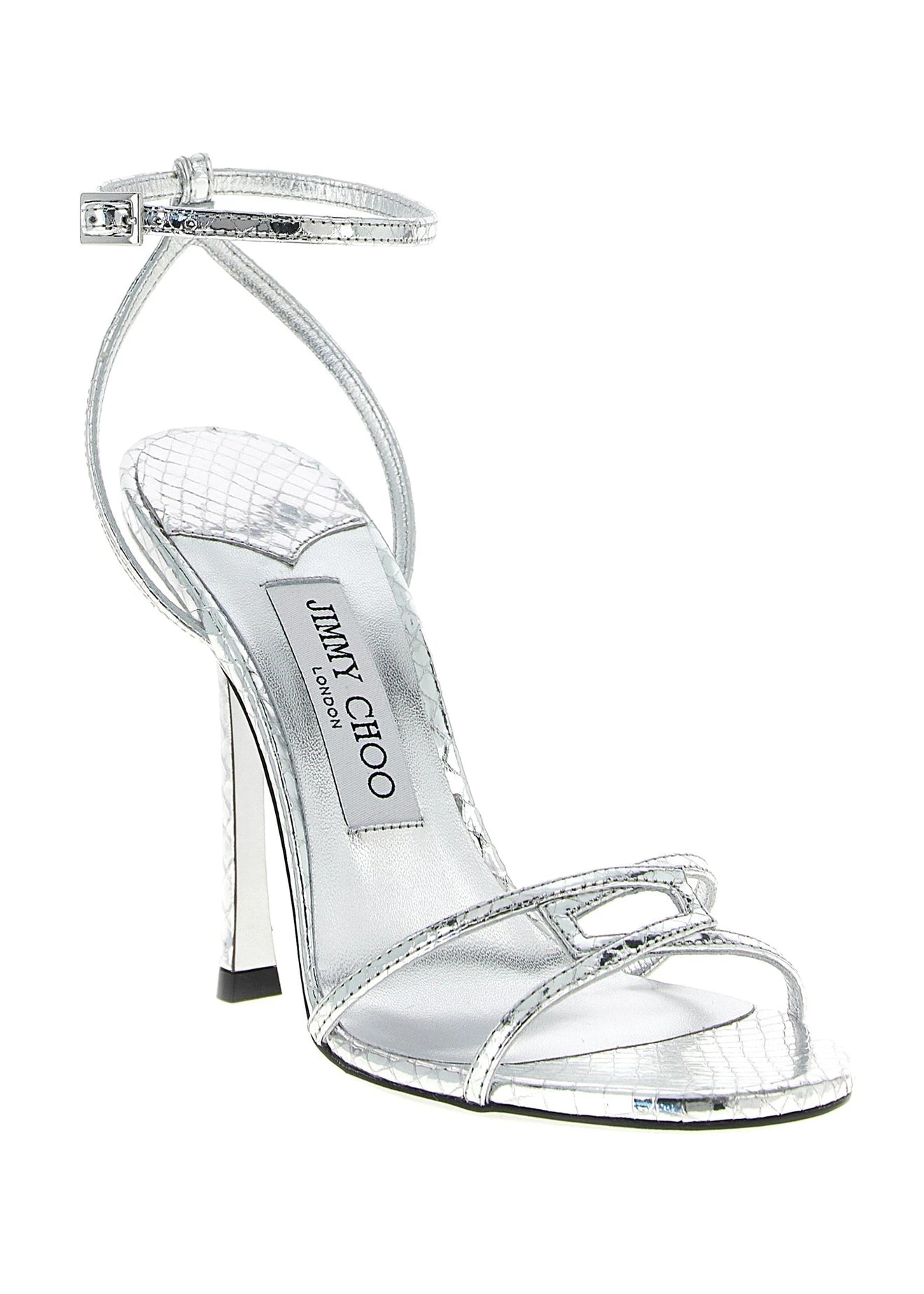 Jimmy Choo Sandals in silver, Leather — view 2