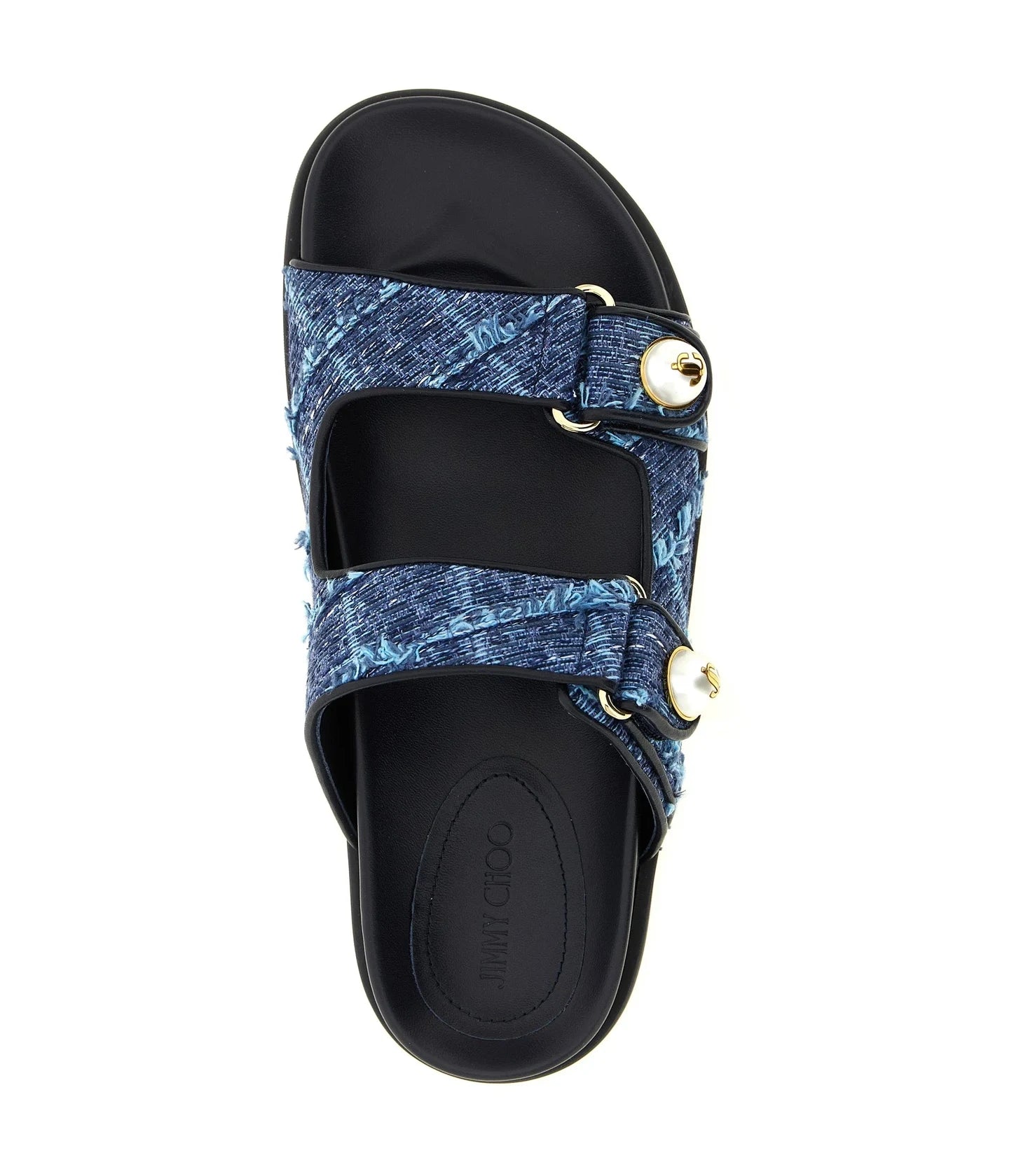 Jimmy Choo Blue Slides