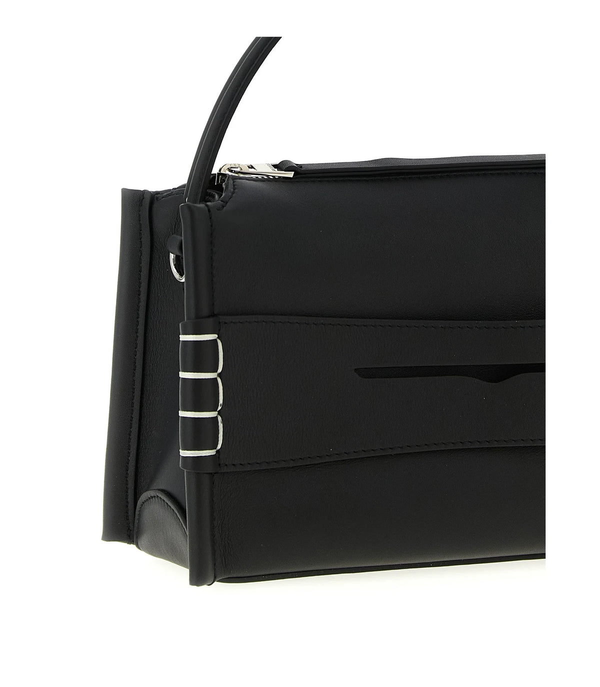 JW Anderson Shoulder Bag in black, Calfskin Leather — view 3