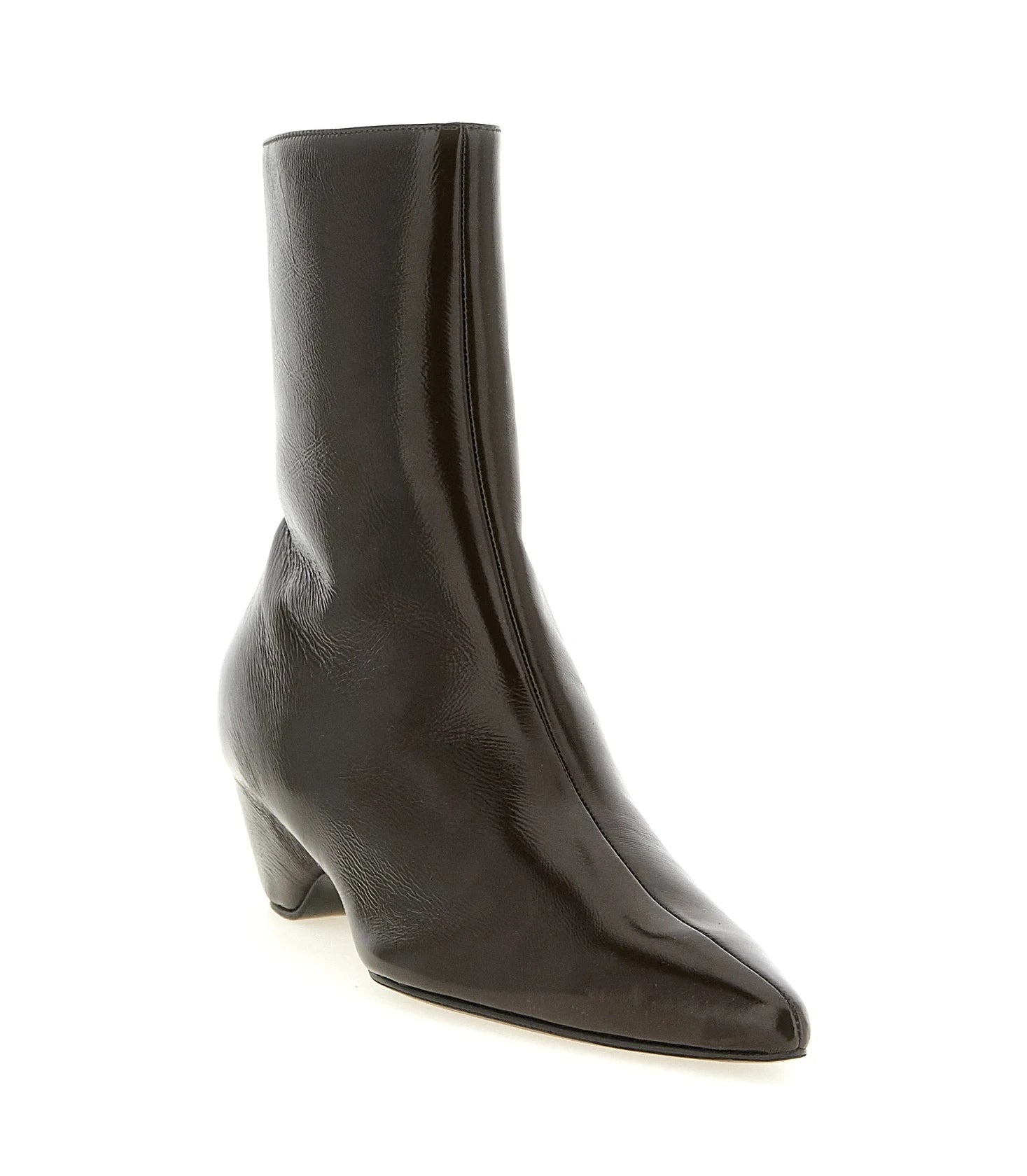 Khaite Ankle Boots in brown, Calfskin Leather — view 2
