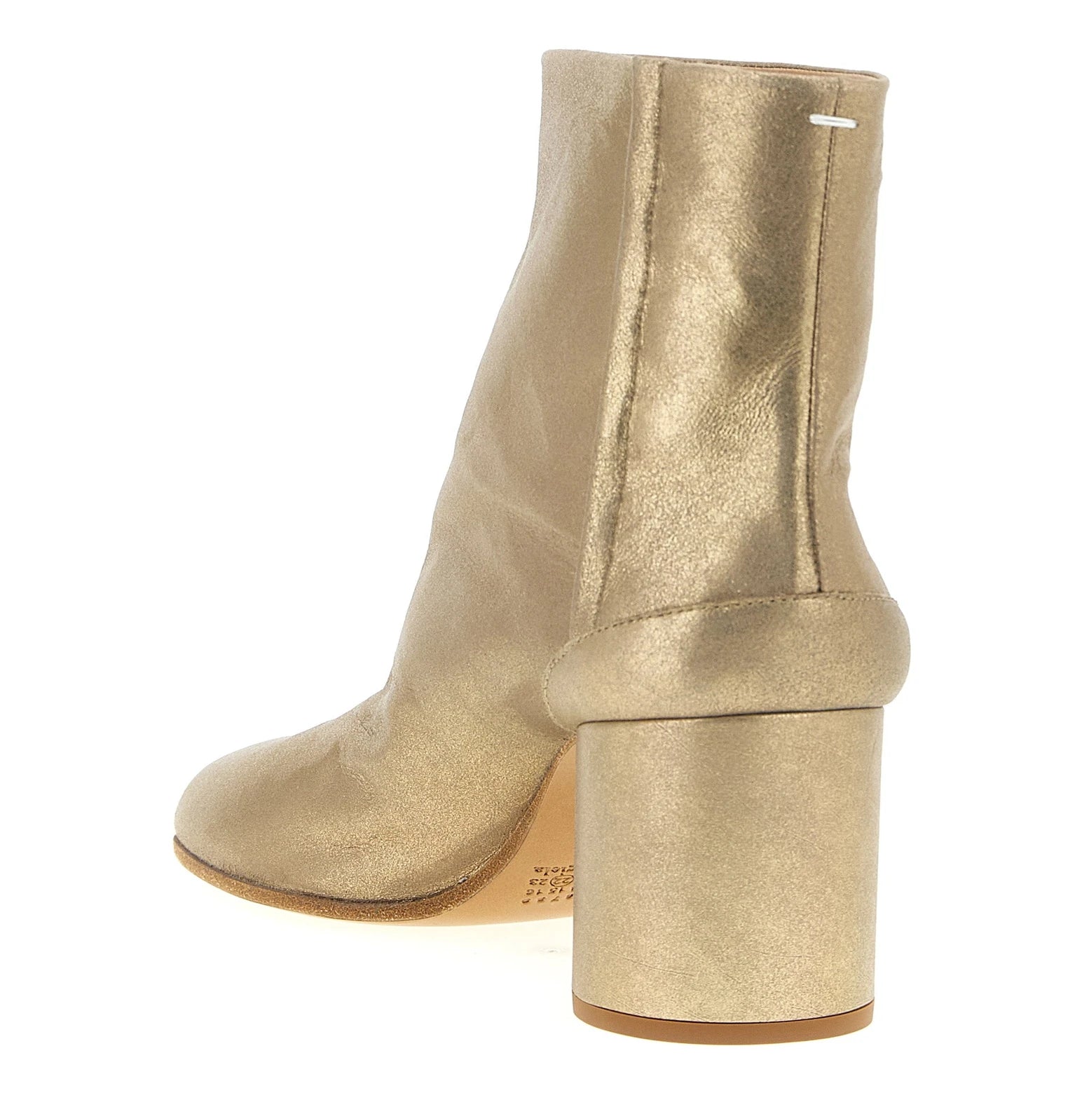 Maison Margiela Gold Ankle Boots