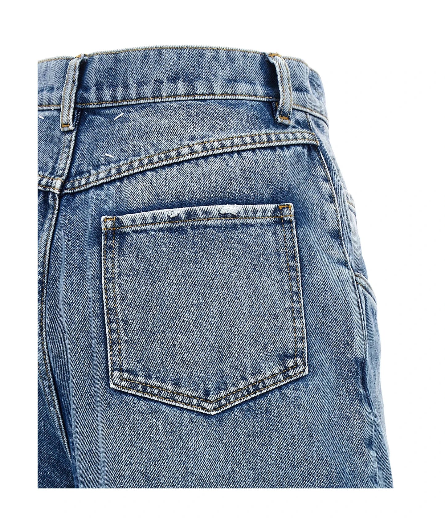 Maison Margiela Jean in blue, Cotton — view 4
