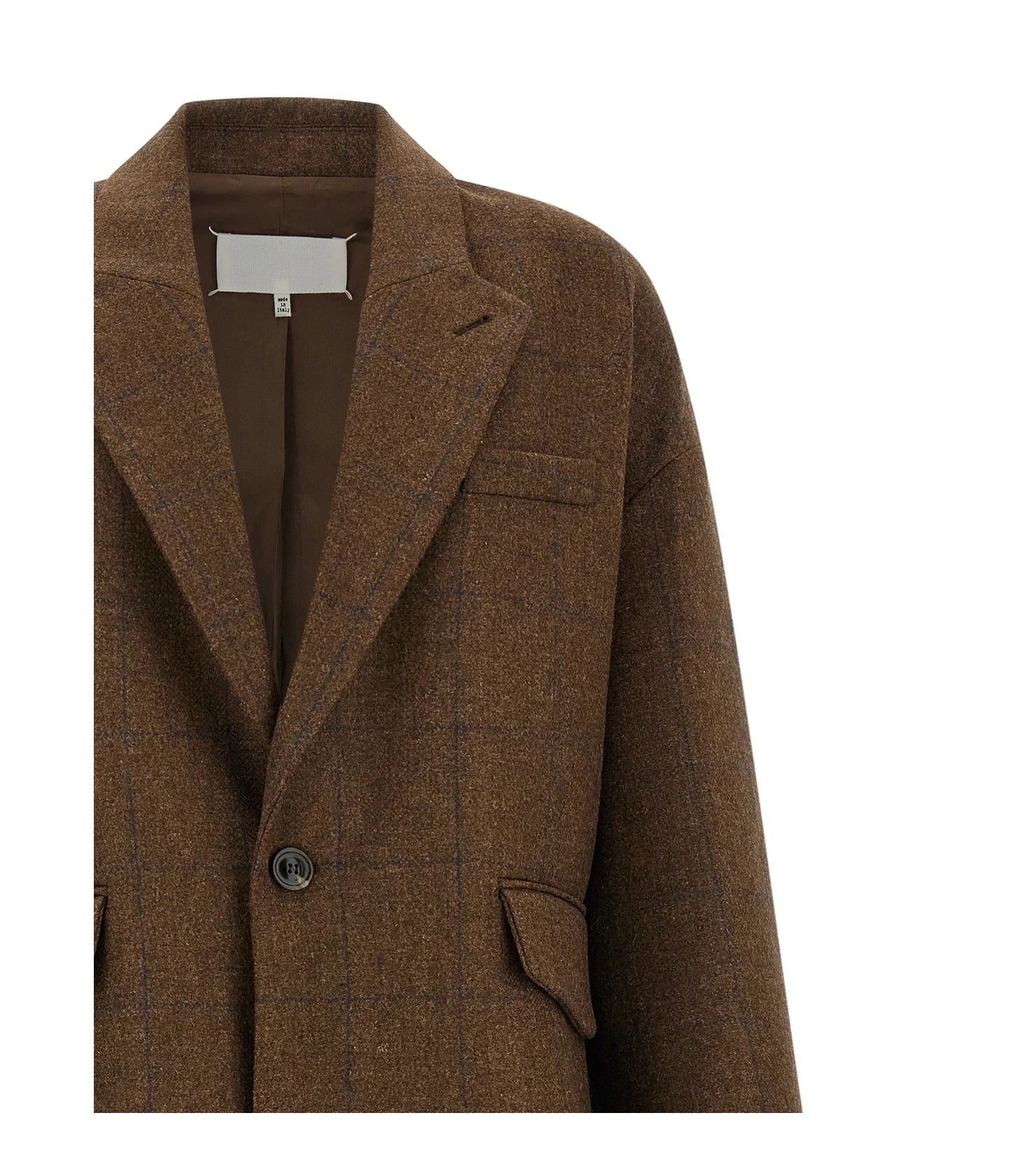 Maison Margiela Overcoat in brown, Wool β view 3
