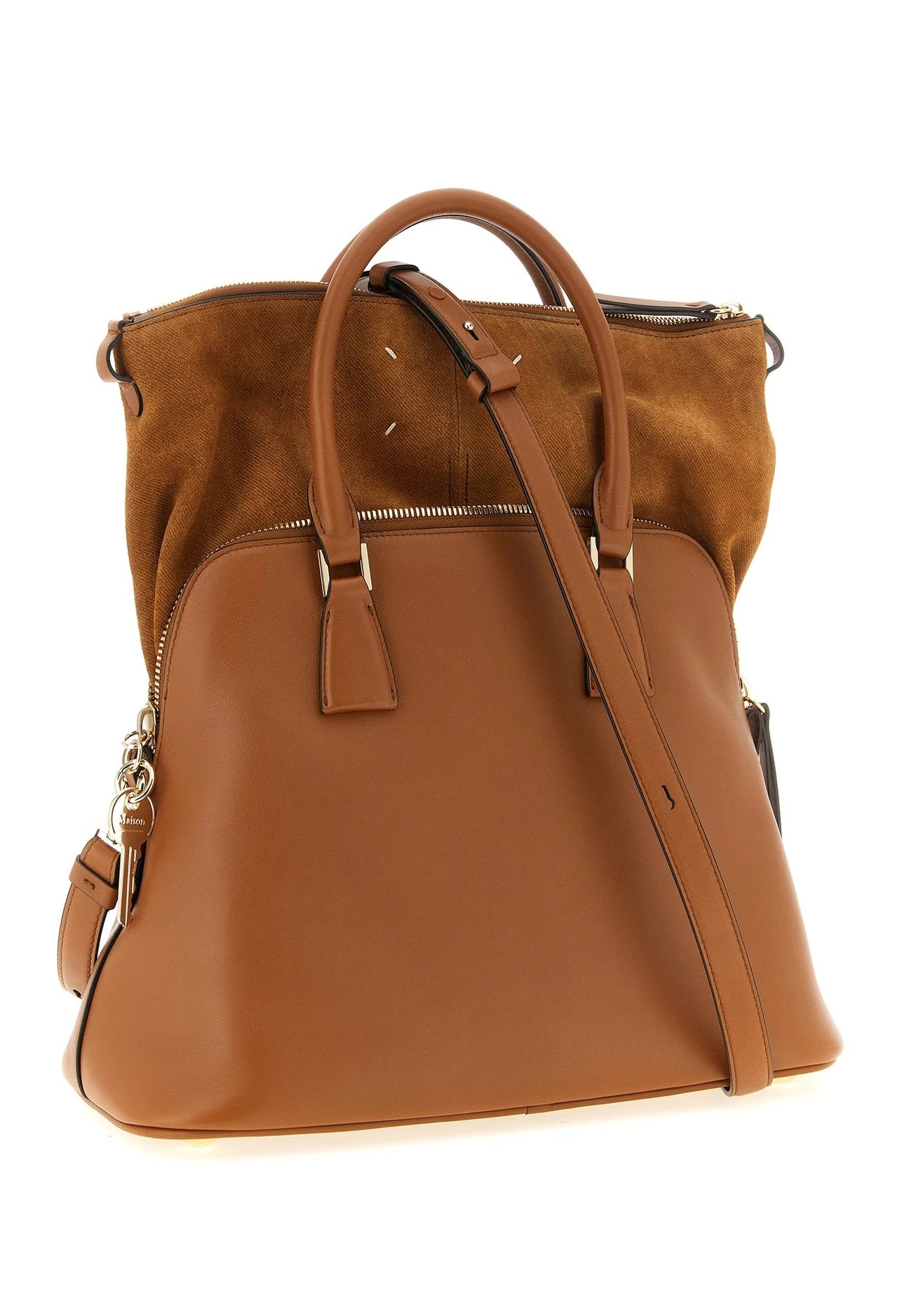 Maison Margiela Satchel Bag in brown, Calfskin Leather — view 2