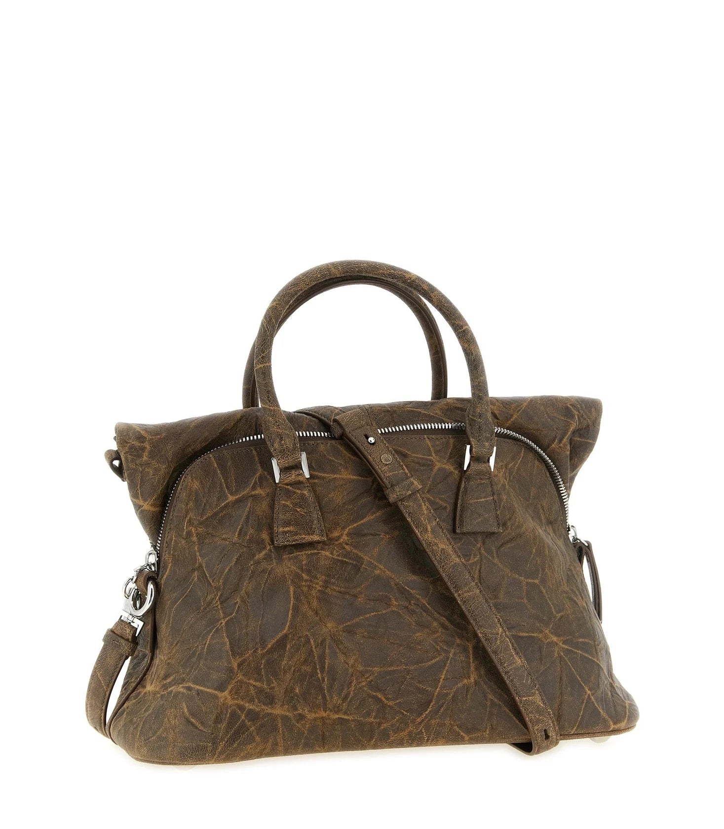 Maison Margiela Satchel Bag in brown, Goat Leather — view 2