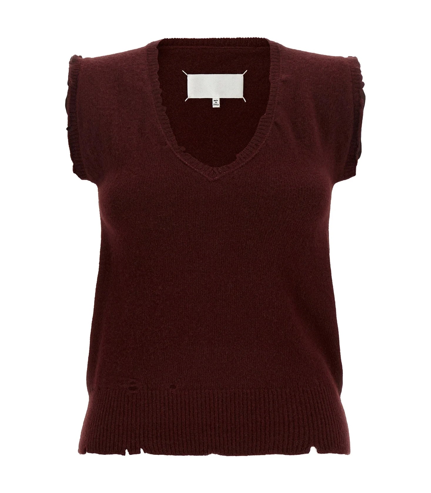 Maison Margiela Vest in red, Virgin Wool