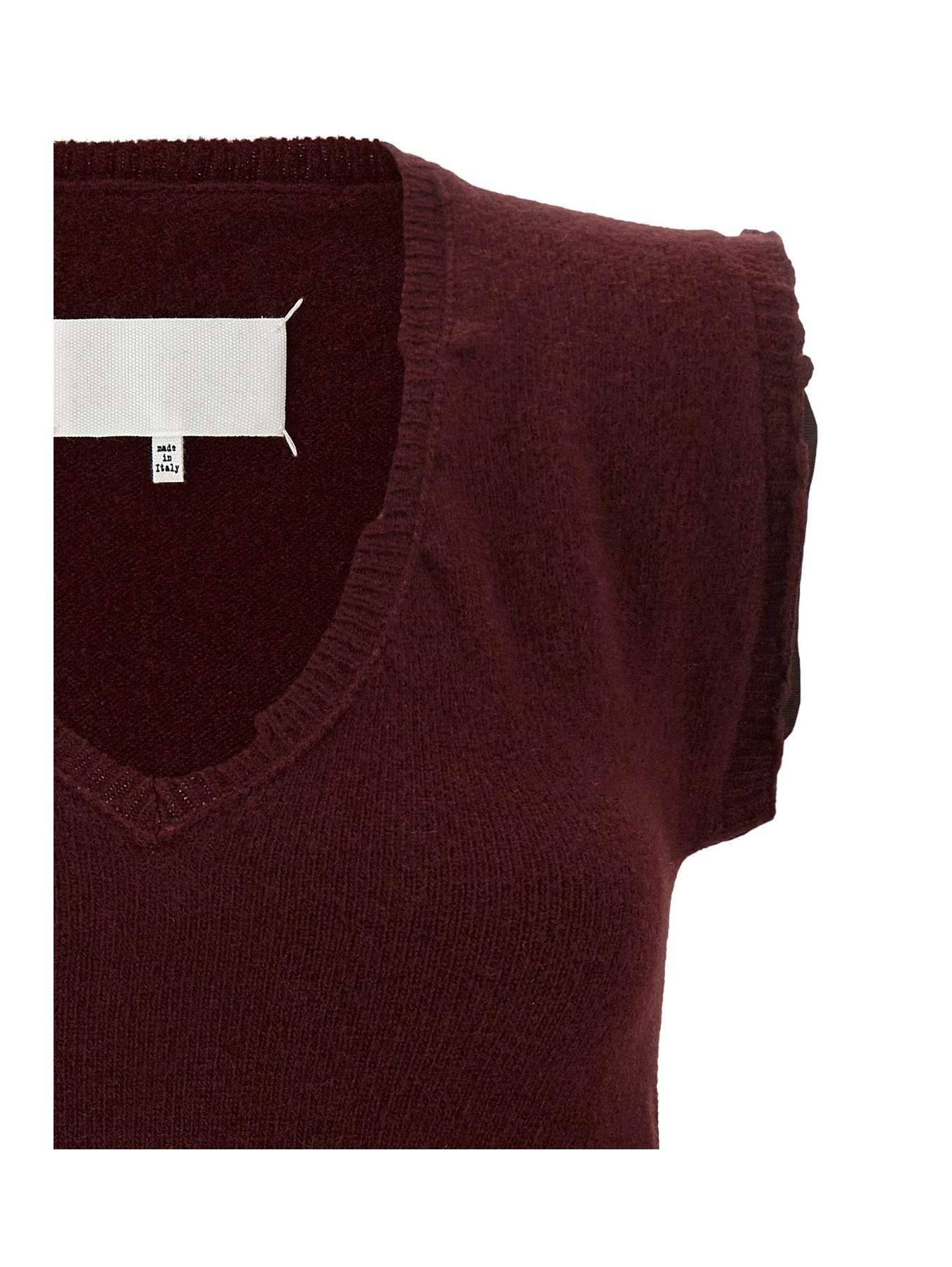 Maison Margiela Vest in red, Virgin Wool — view 3