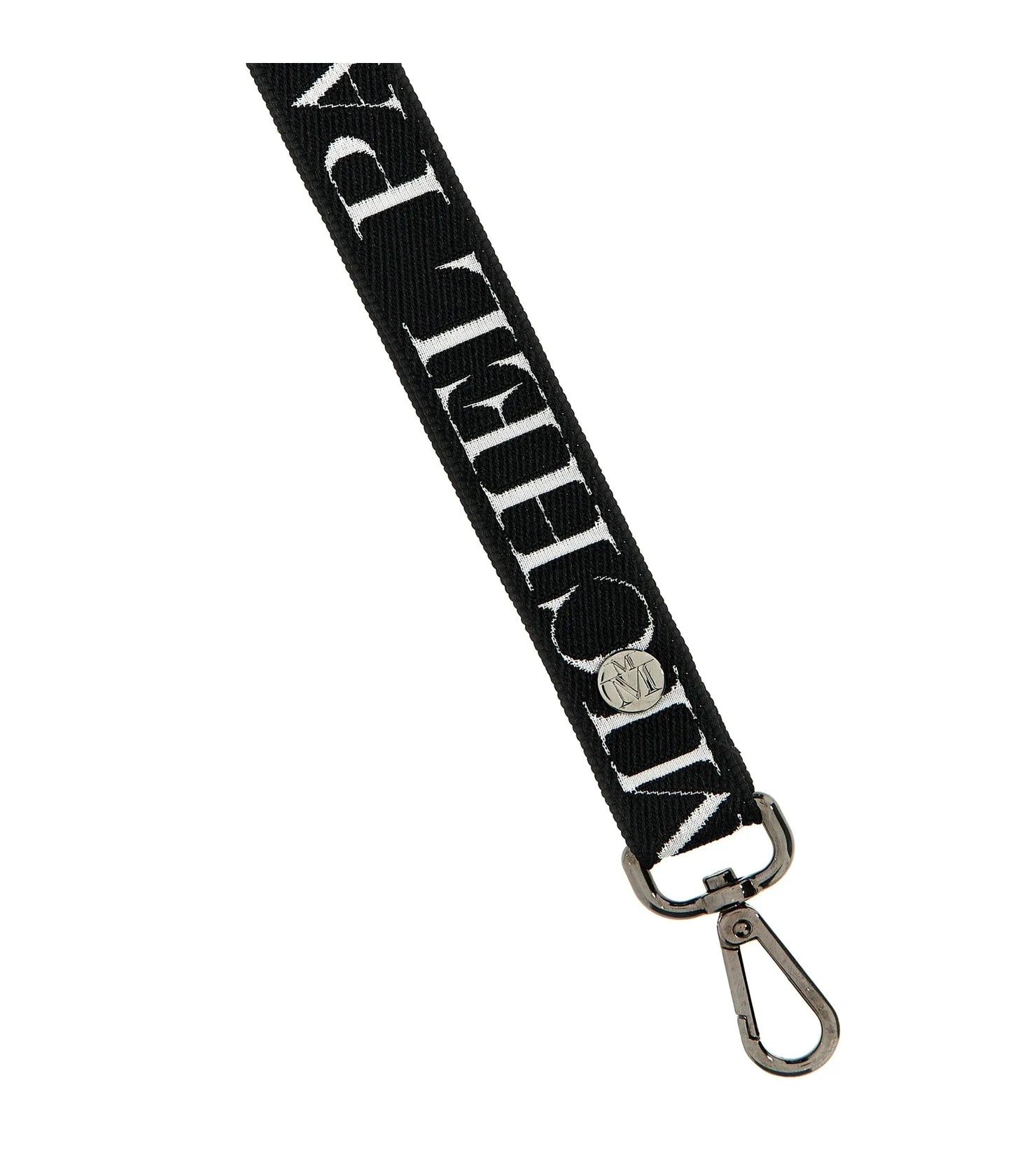 Maison Michel Keychain in black, Cotton — view 2