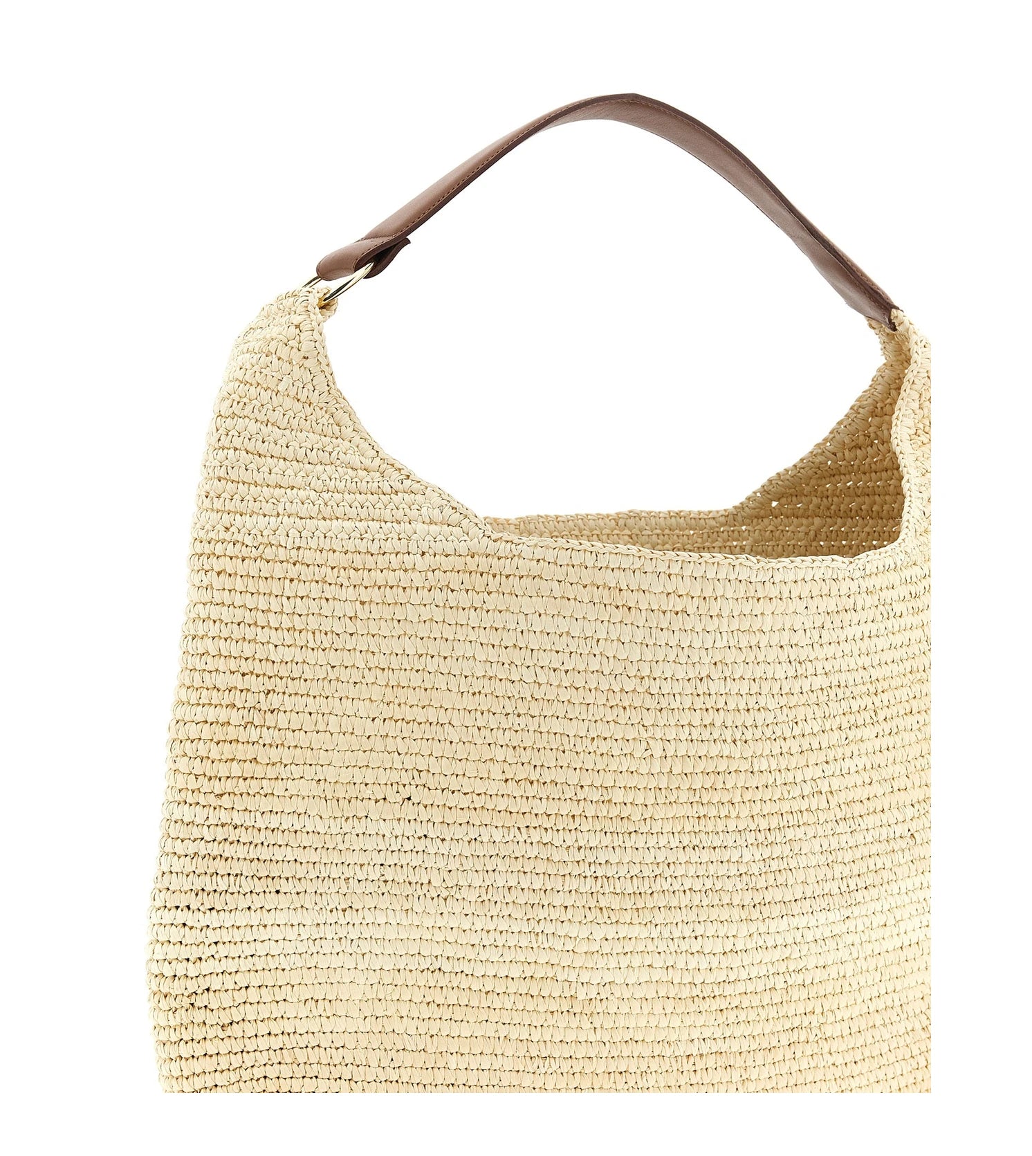 Maison Michel Shoulder Bag in brown, Raffia — view 3