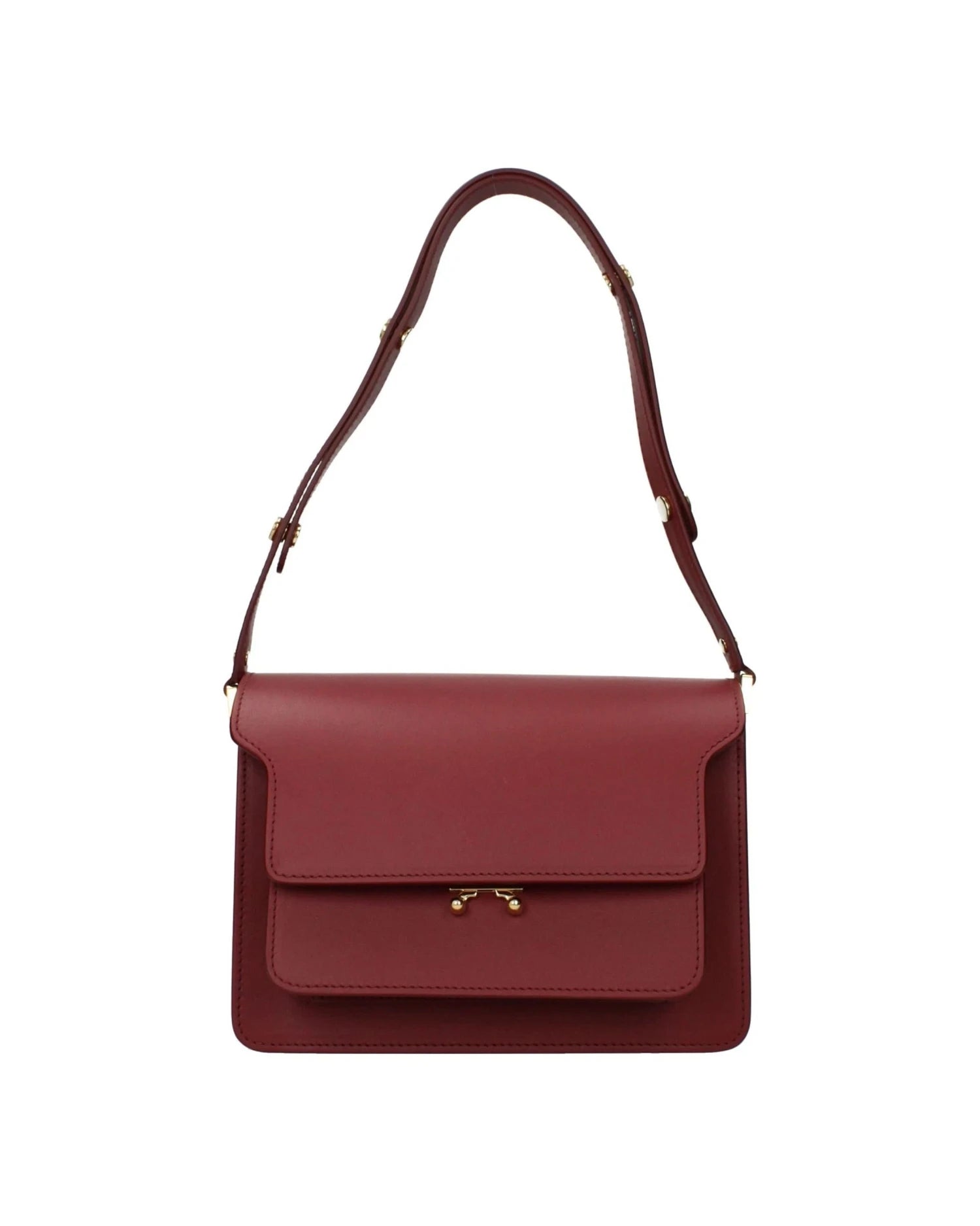 Marni Red Leather Shoulder Bag
