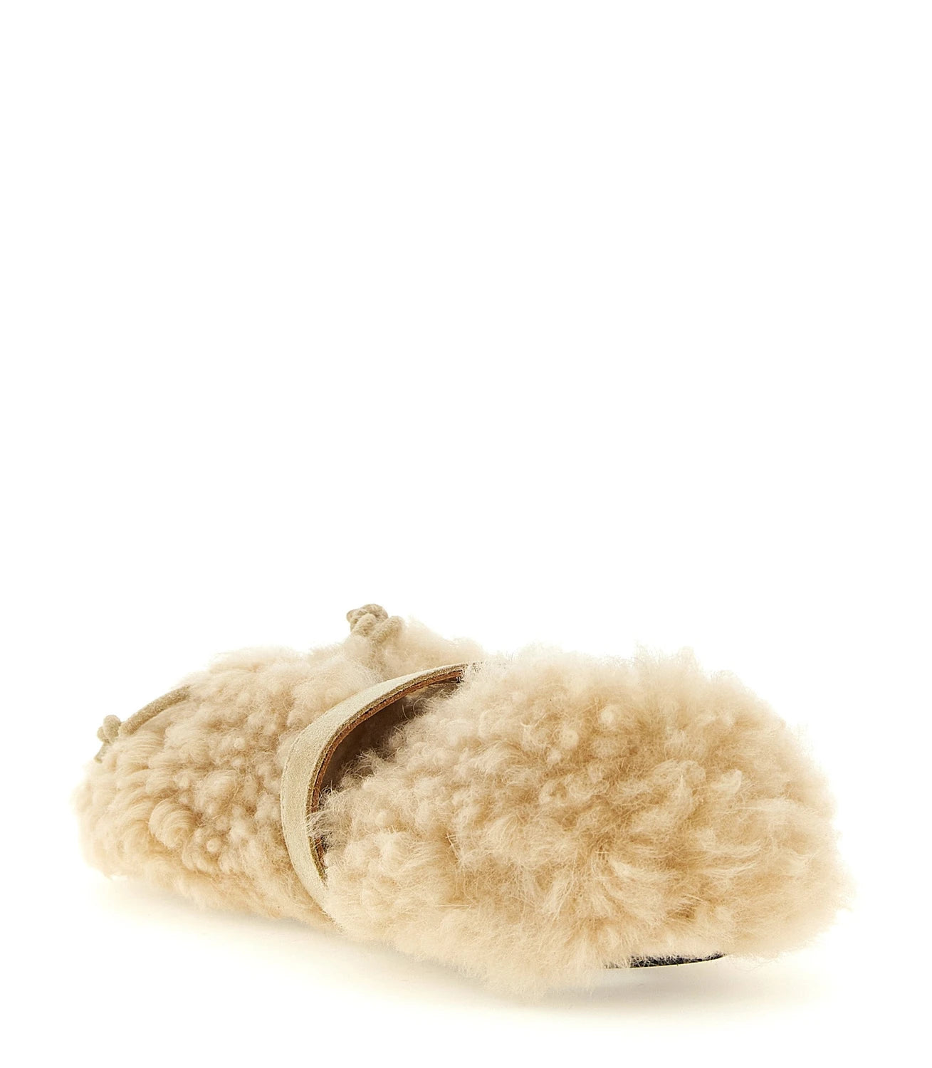 Marni Ballet Flats in beige, Sheepskin Leather β view 3