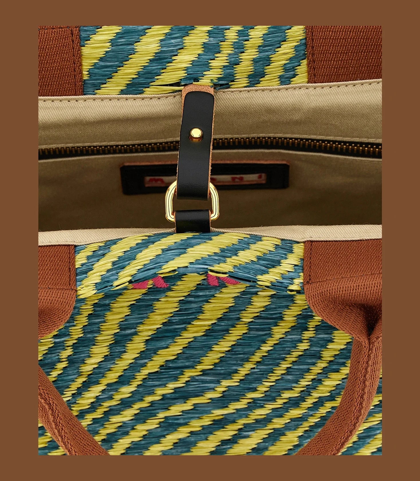 Marni Tote Bag in multicolor, Polyamide — view 4