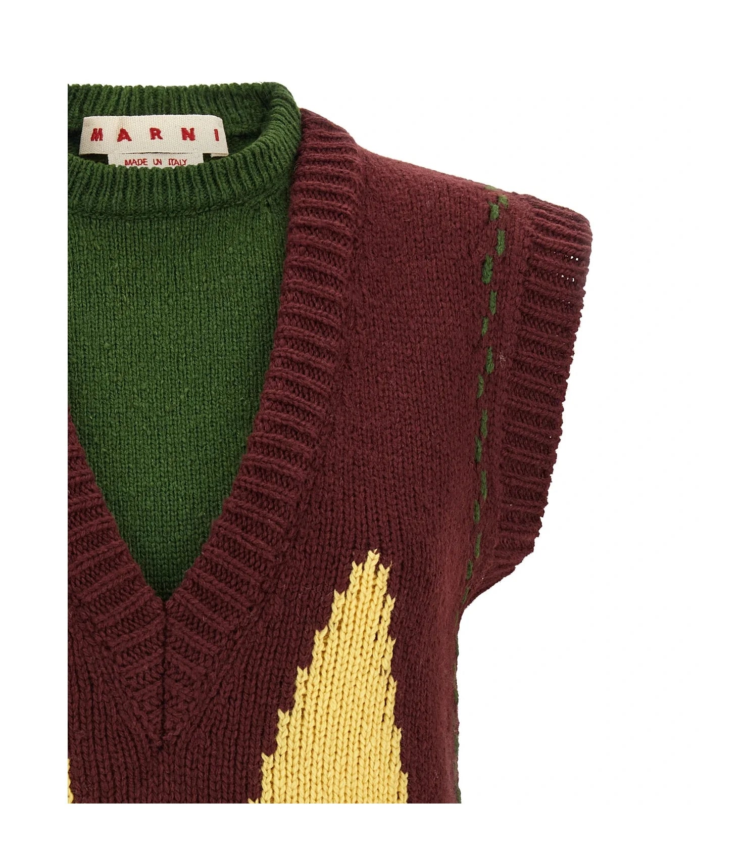 Marni Vest in red, Wool — view 3