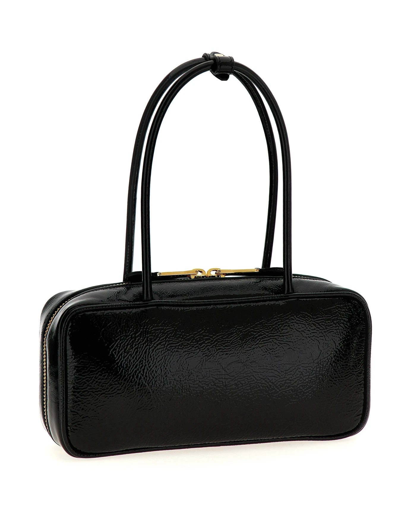 Miu Miu Baguette Handbag in black, Lamb Leather — view 2
