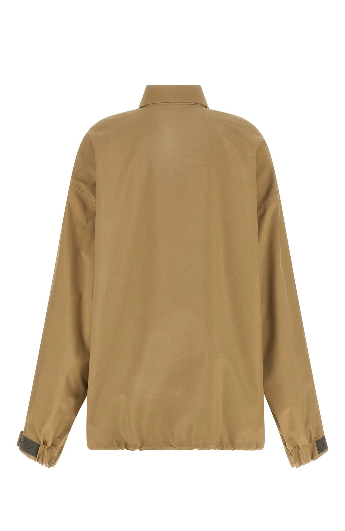 Miu Miu Bomber Jacket in beige, Recycled Polyester — view 2