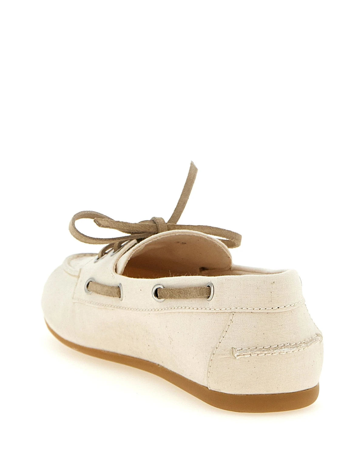 Miu Miu Loafers in beige, Cotton — view 3