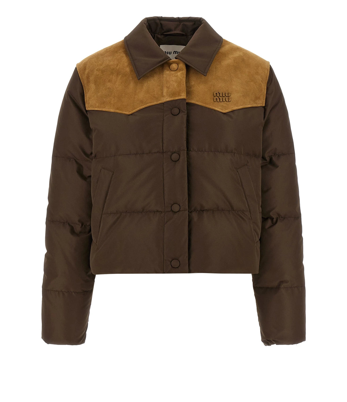 Miu Miu Puffer Jacket in brown, Recycled Polyester