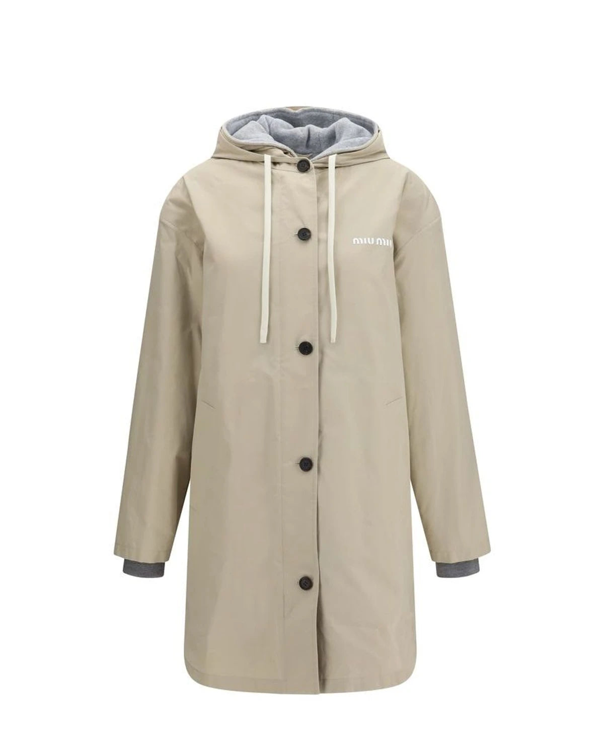 Miu Miu Rain Coat in beige, Cotton