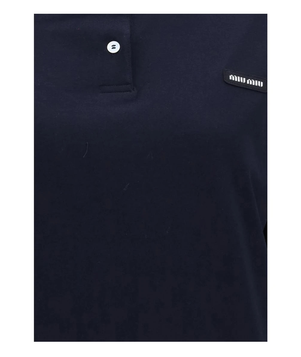 Miu Miu Sweater in blue, Cotton — view 3